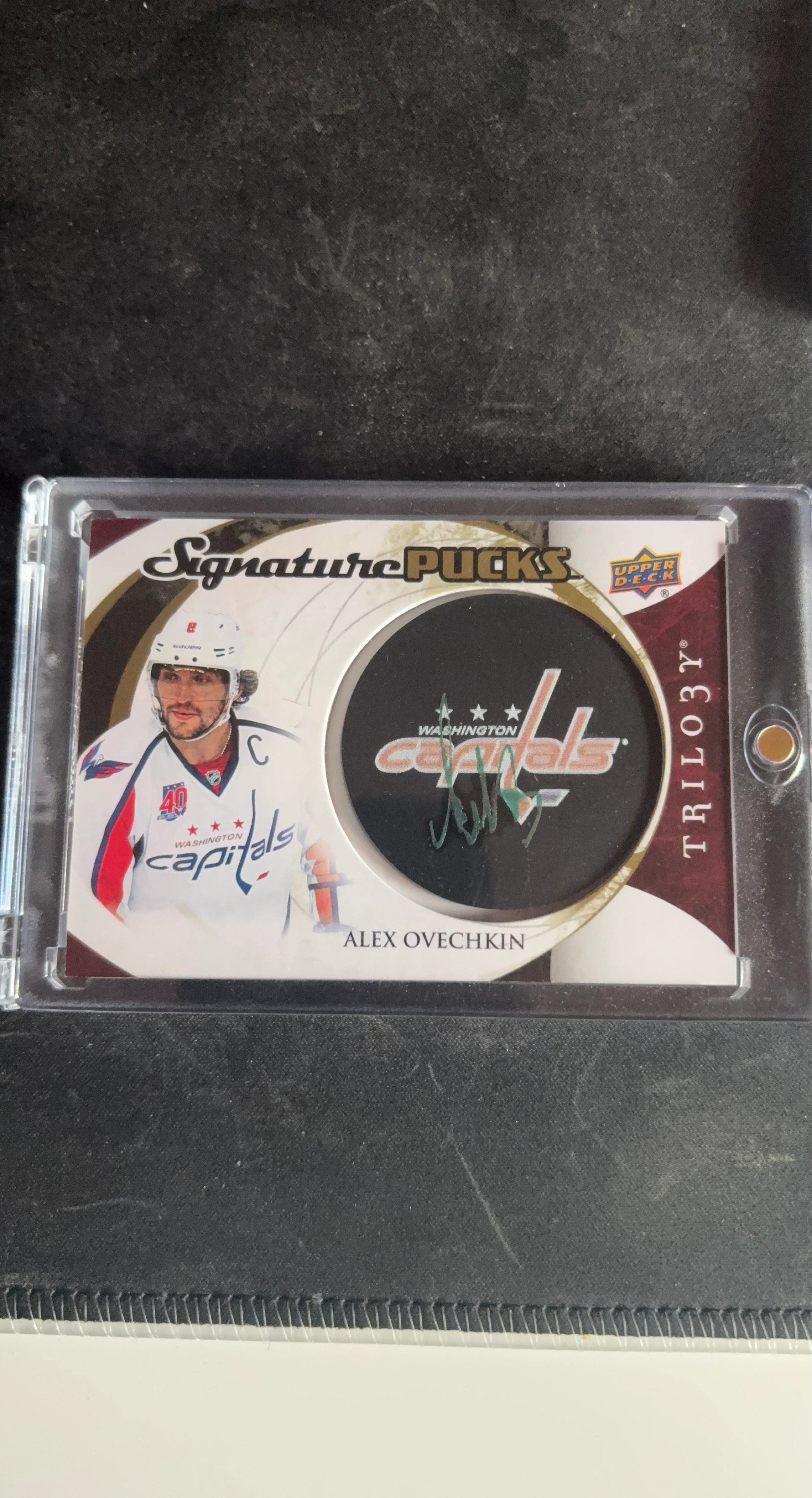 Alex Ovechkin Autographed Signature Pucks Trading Card