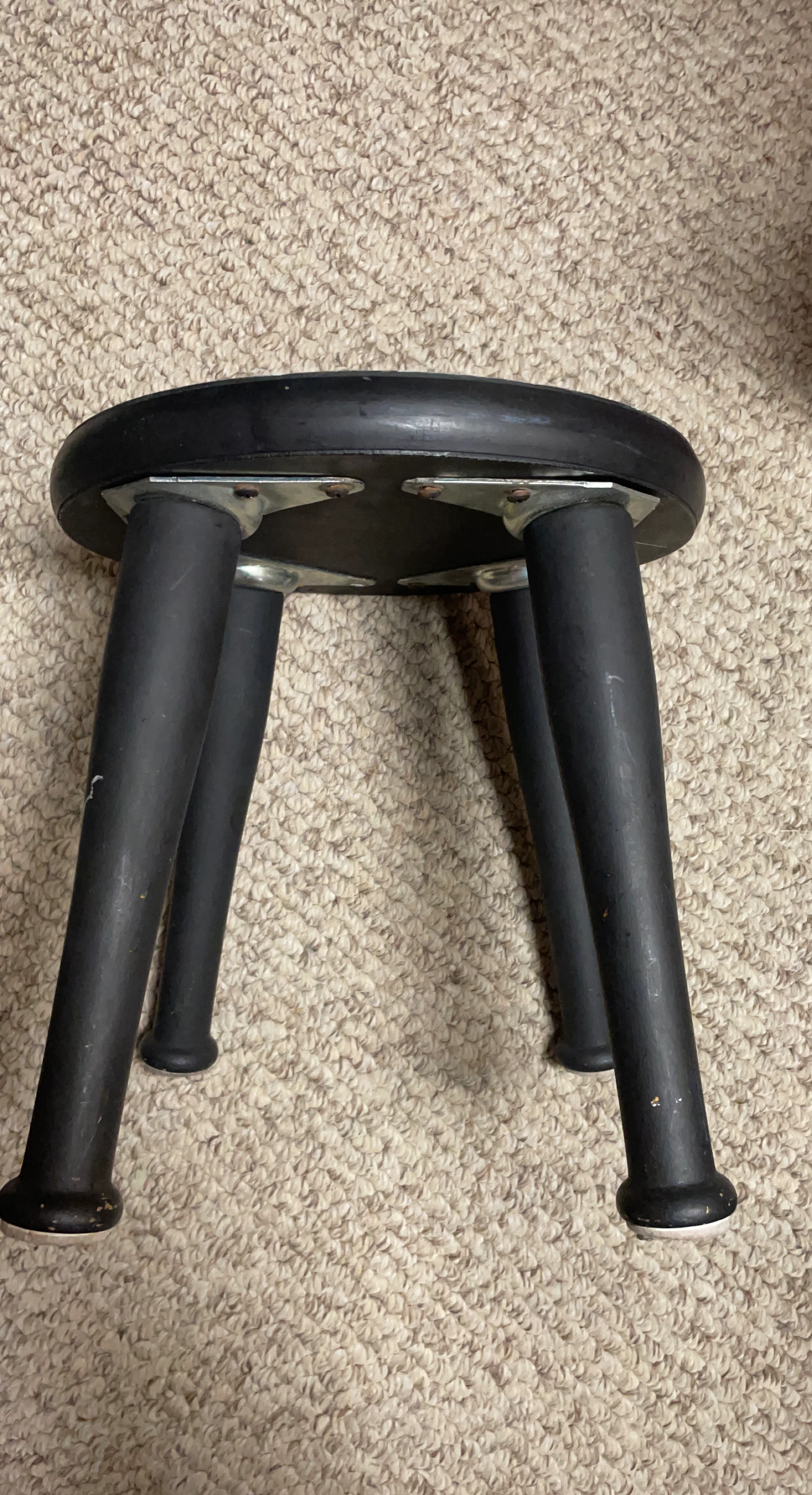 Black and blue Wooden Stool