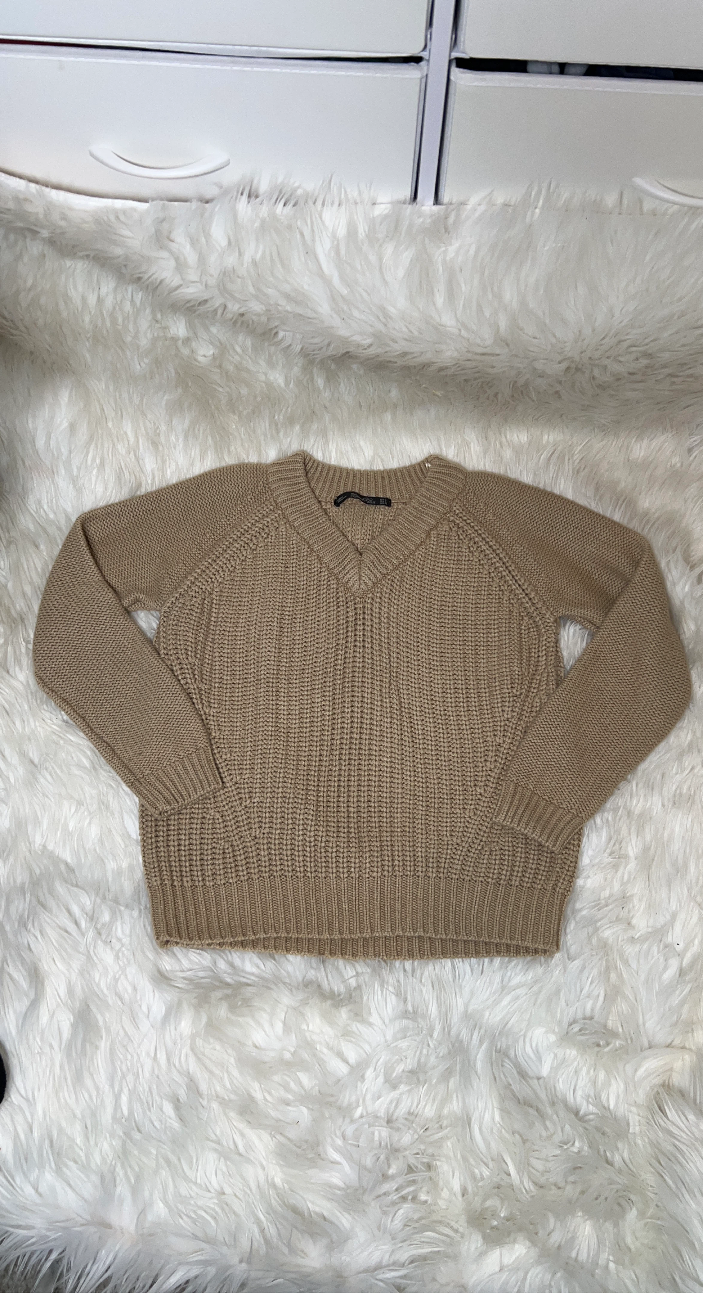 Zara Knit V-Neck Sweater