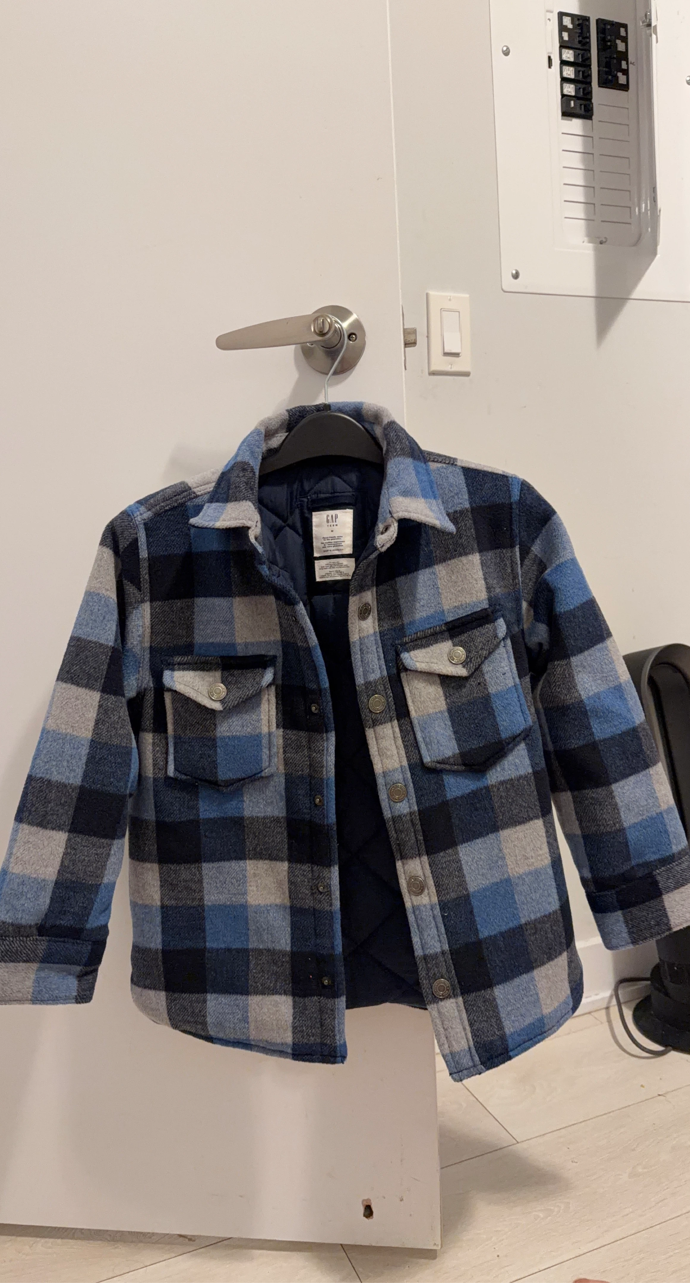 Gap Teen Plaid Shacket Size Medium