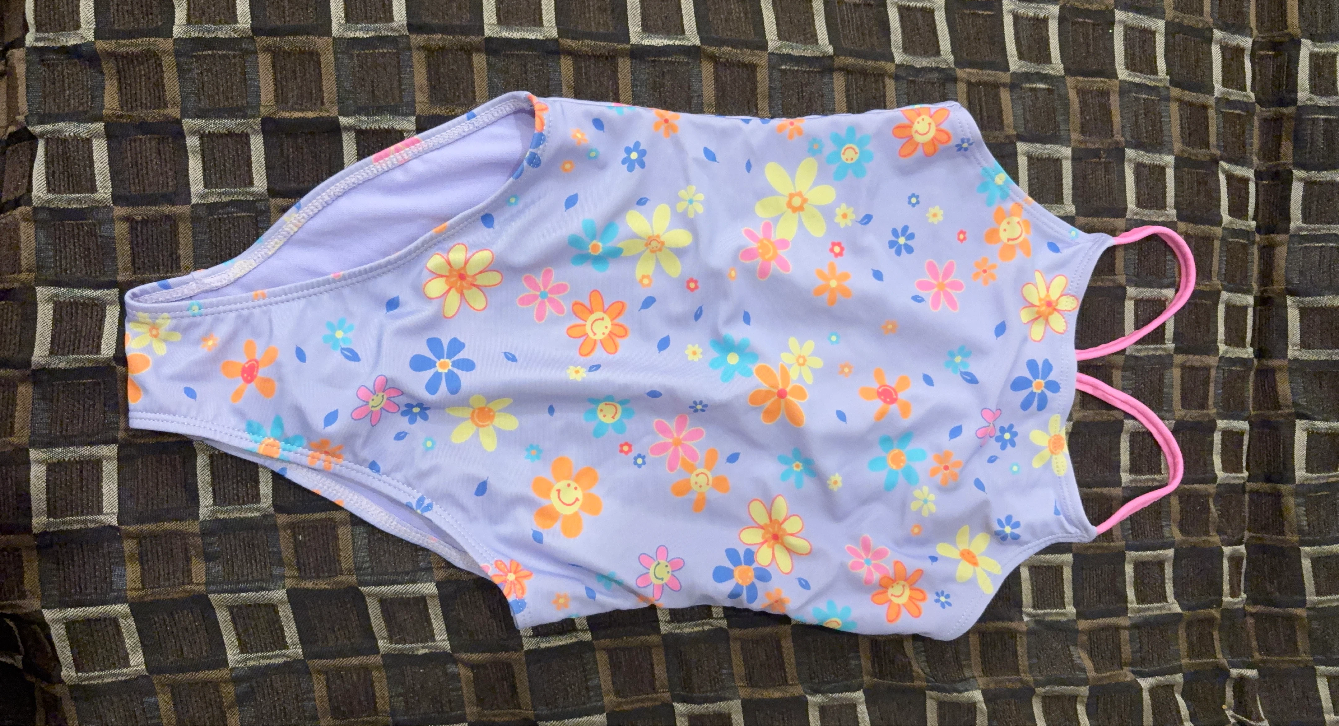 Girls' Swimsuit - Lavender Floral