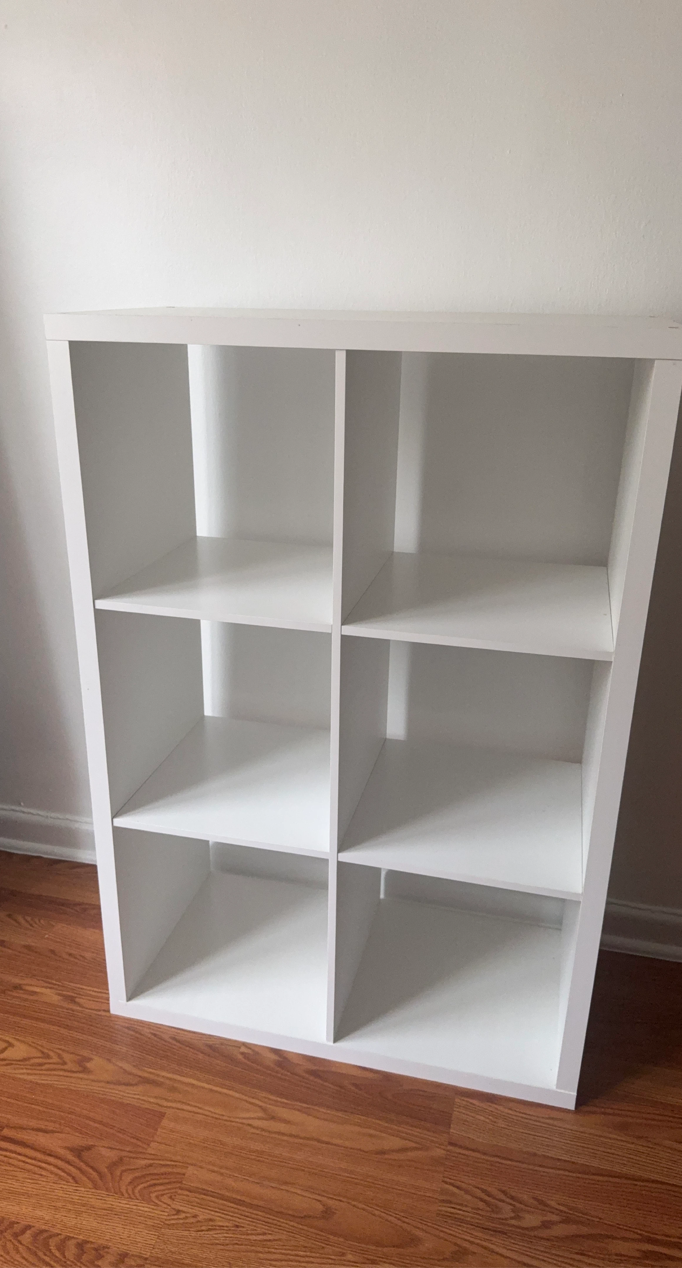 White 8-Cube Storage Shelf