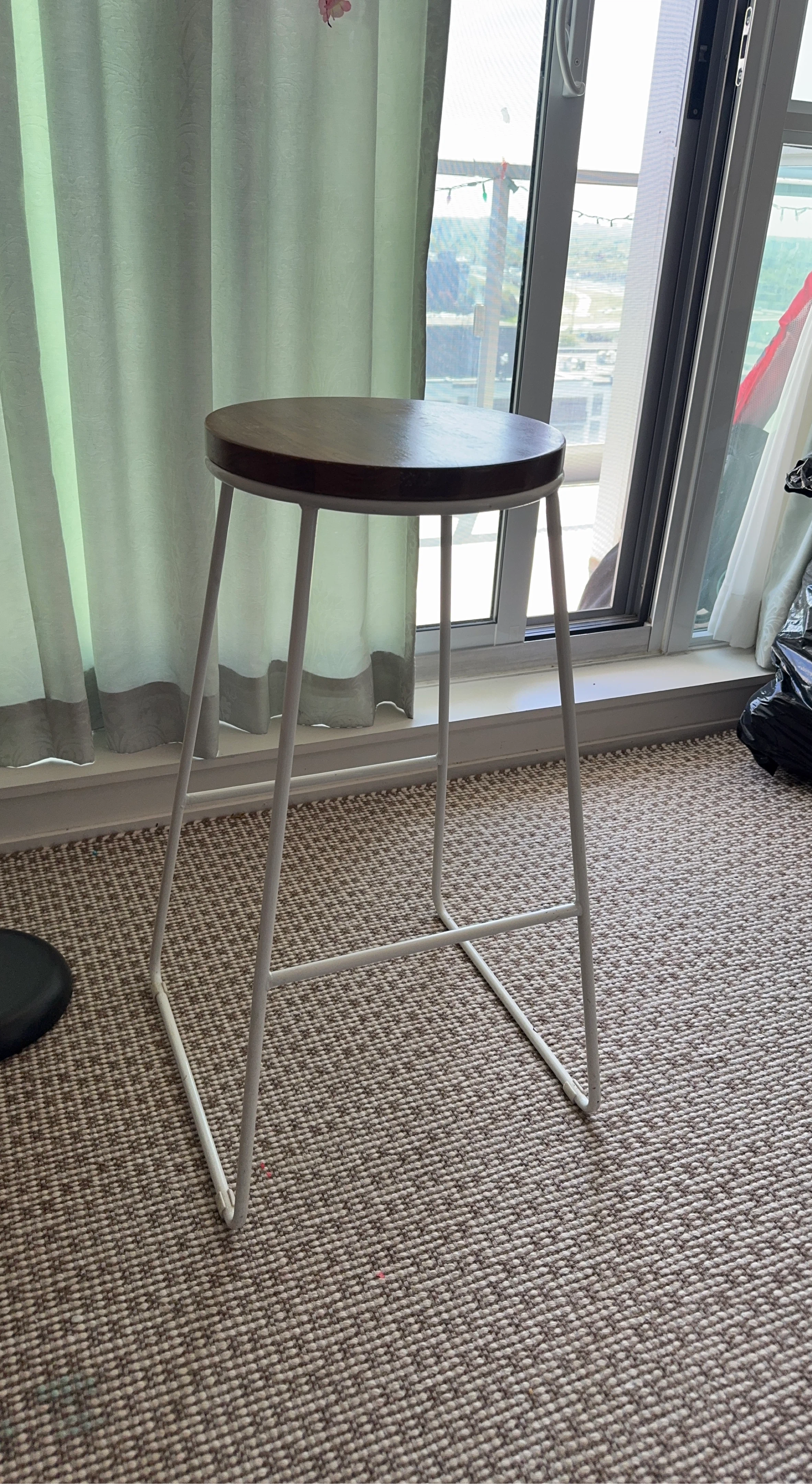 high stool and plant included