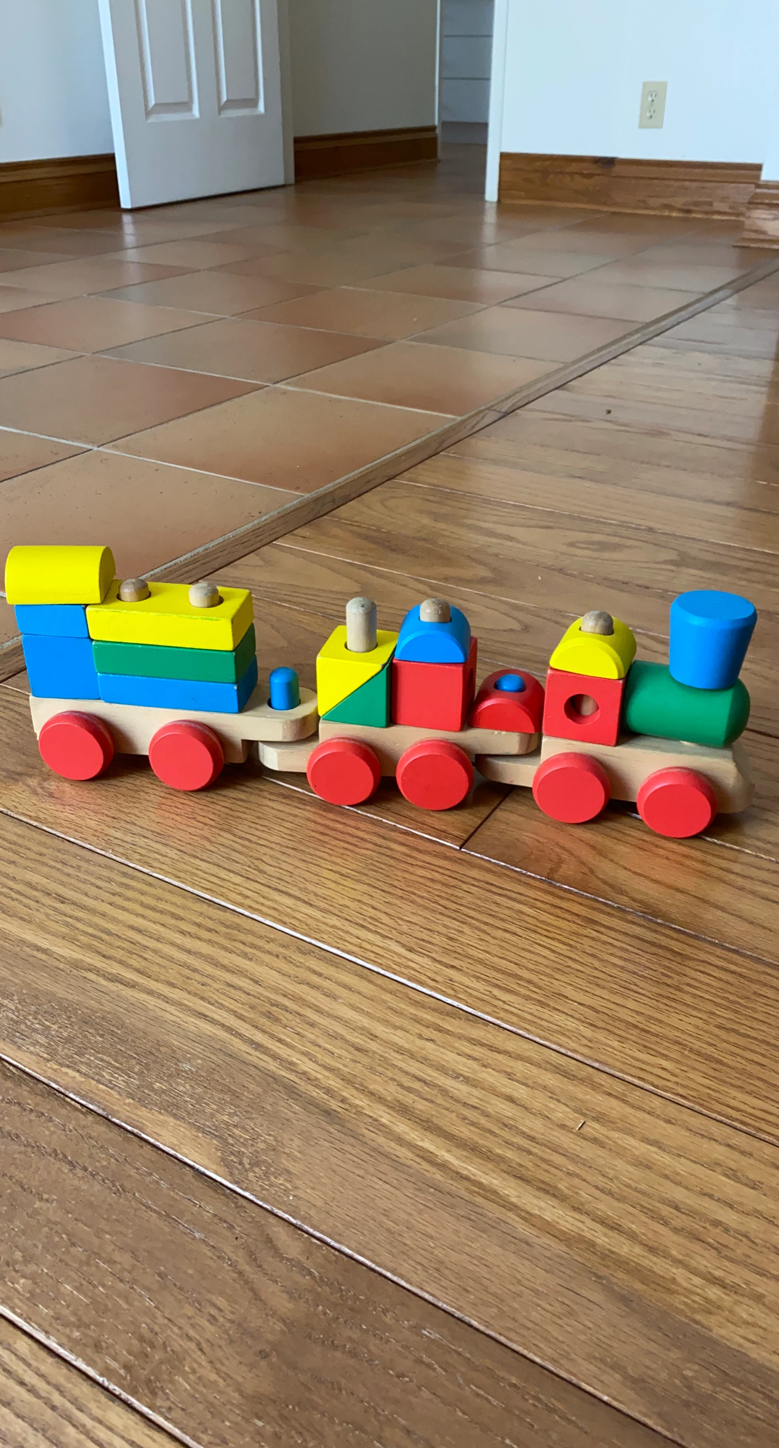 Wooden Pull-Along Train Toy