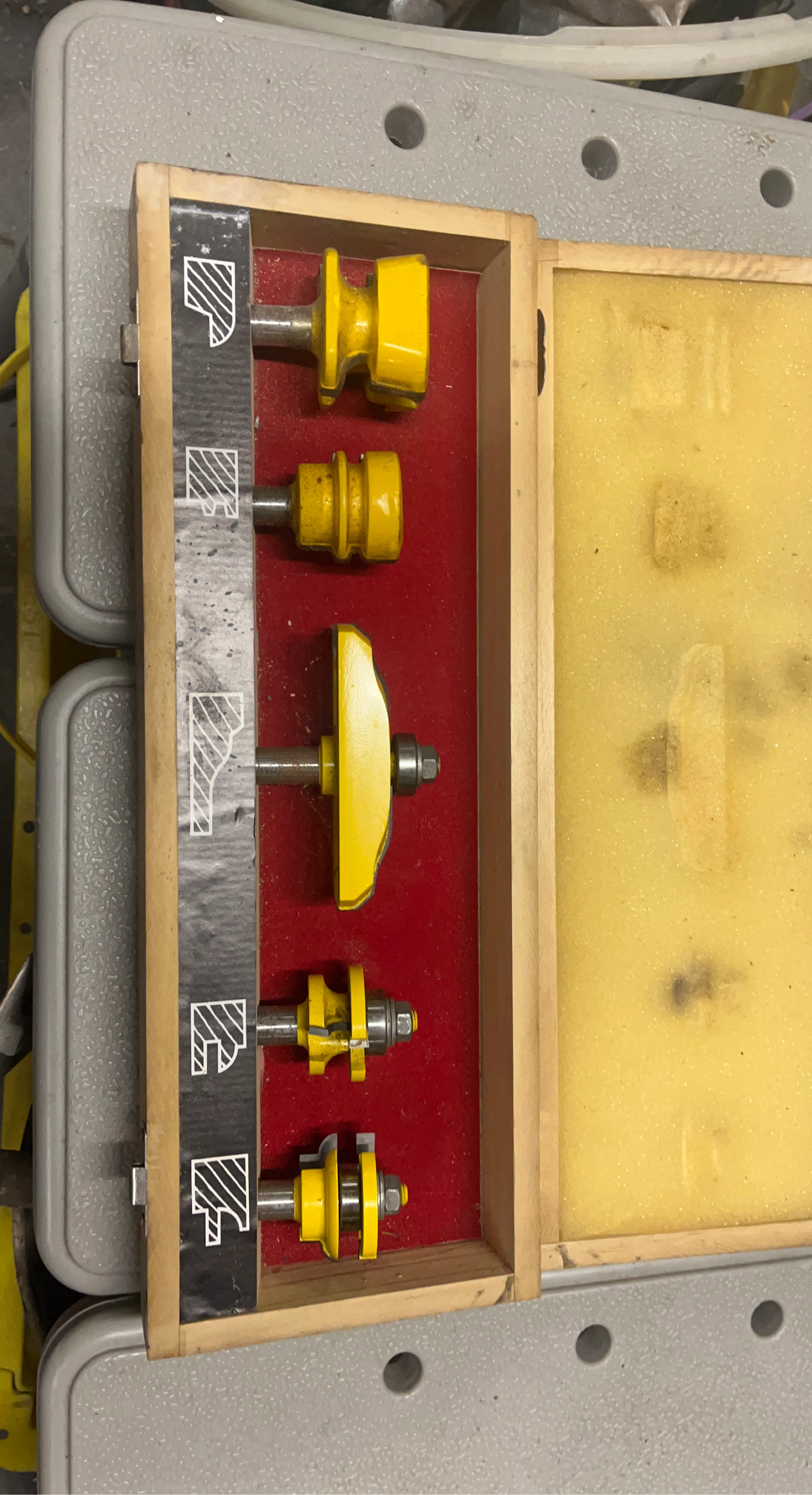 Router Bit Set - Yellow