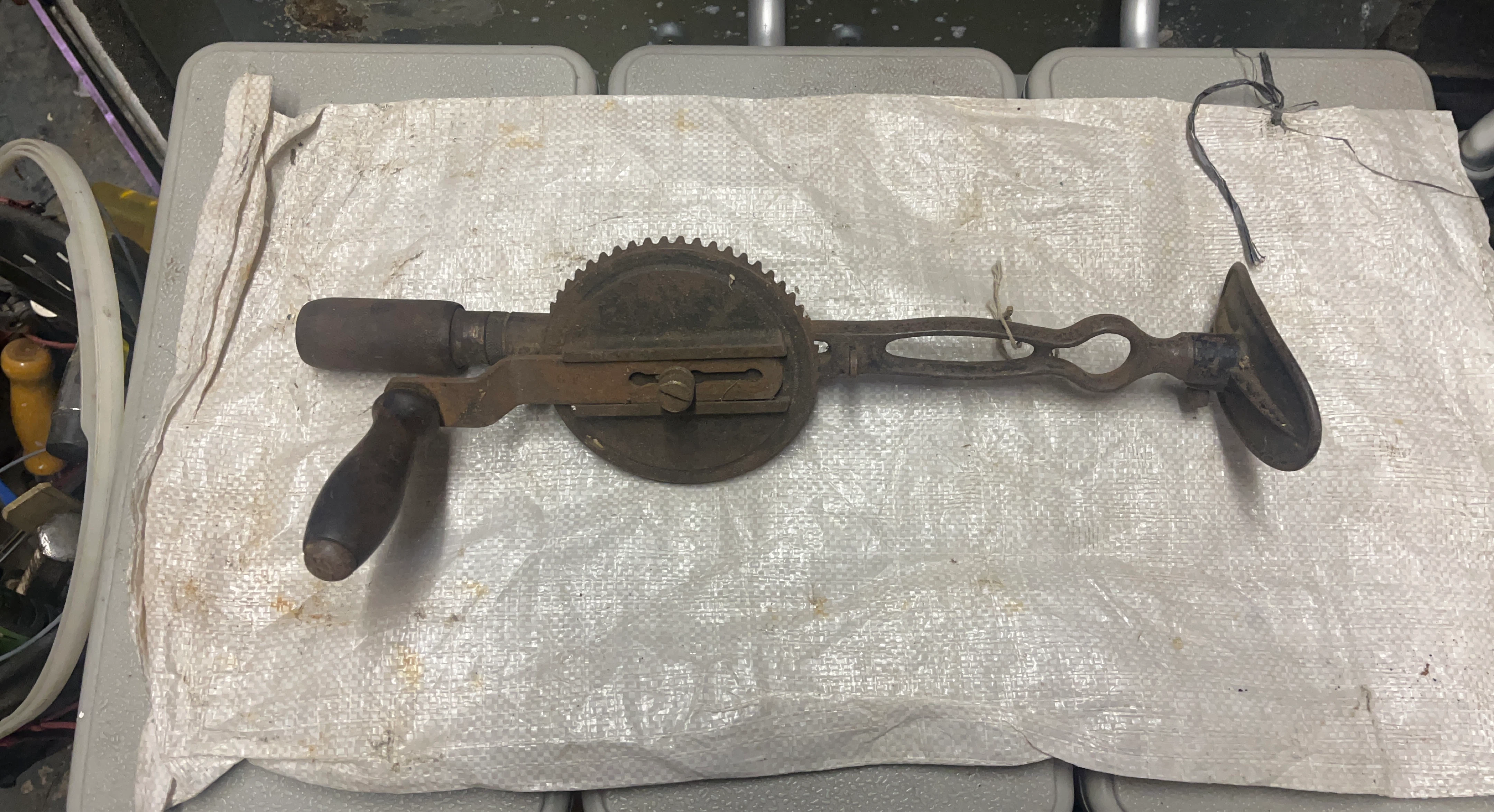 Vintage Hand Crank Drill
