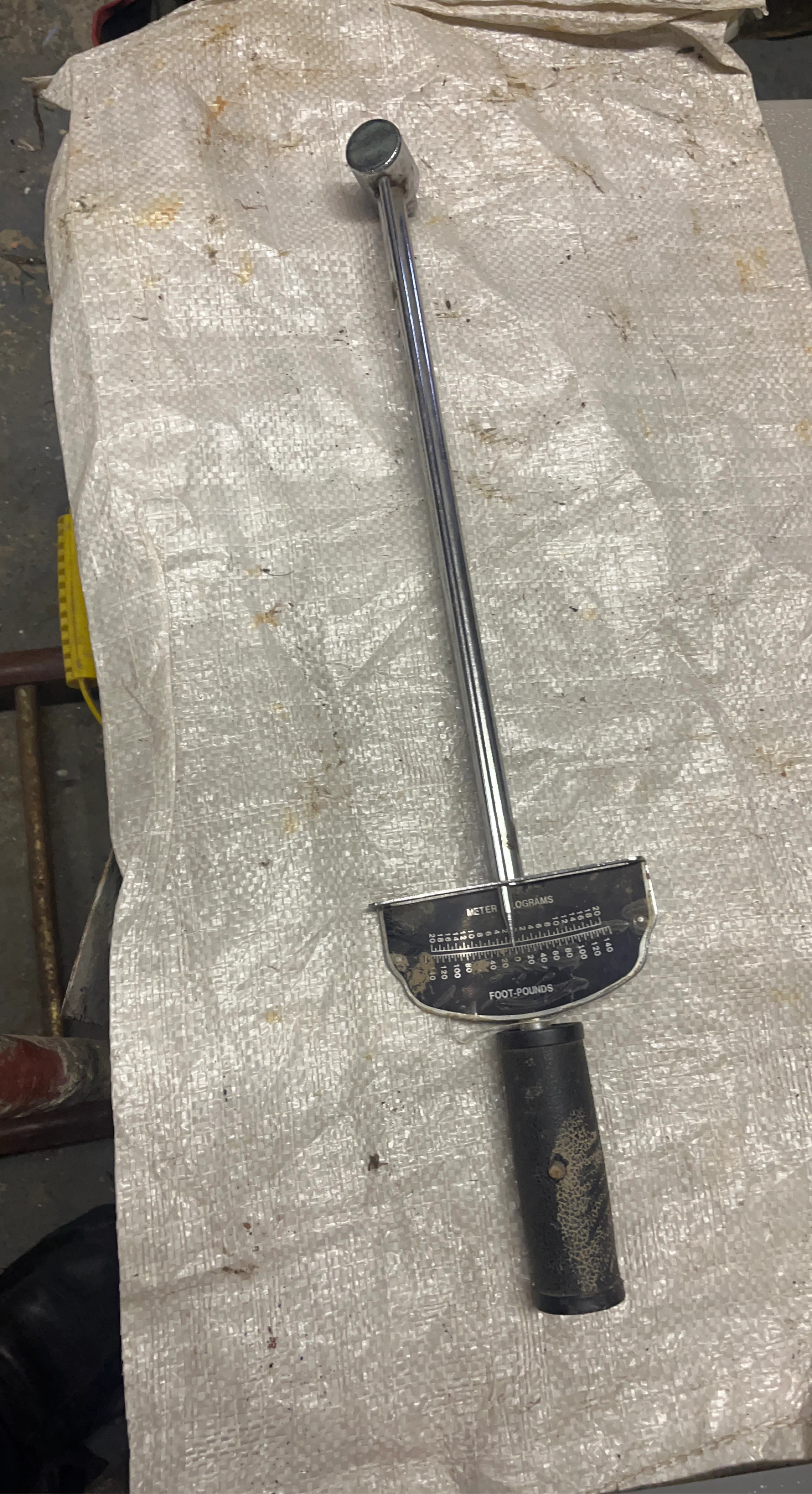 Click Torque Wrench - Foot Pounds and Meter Kilograms