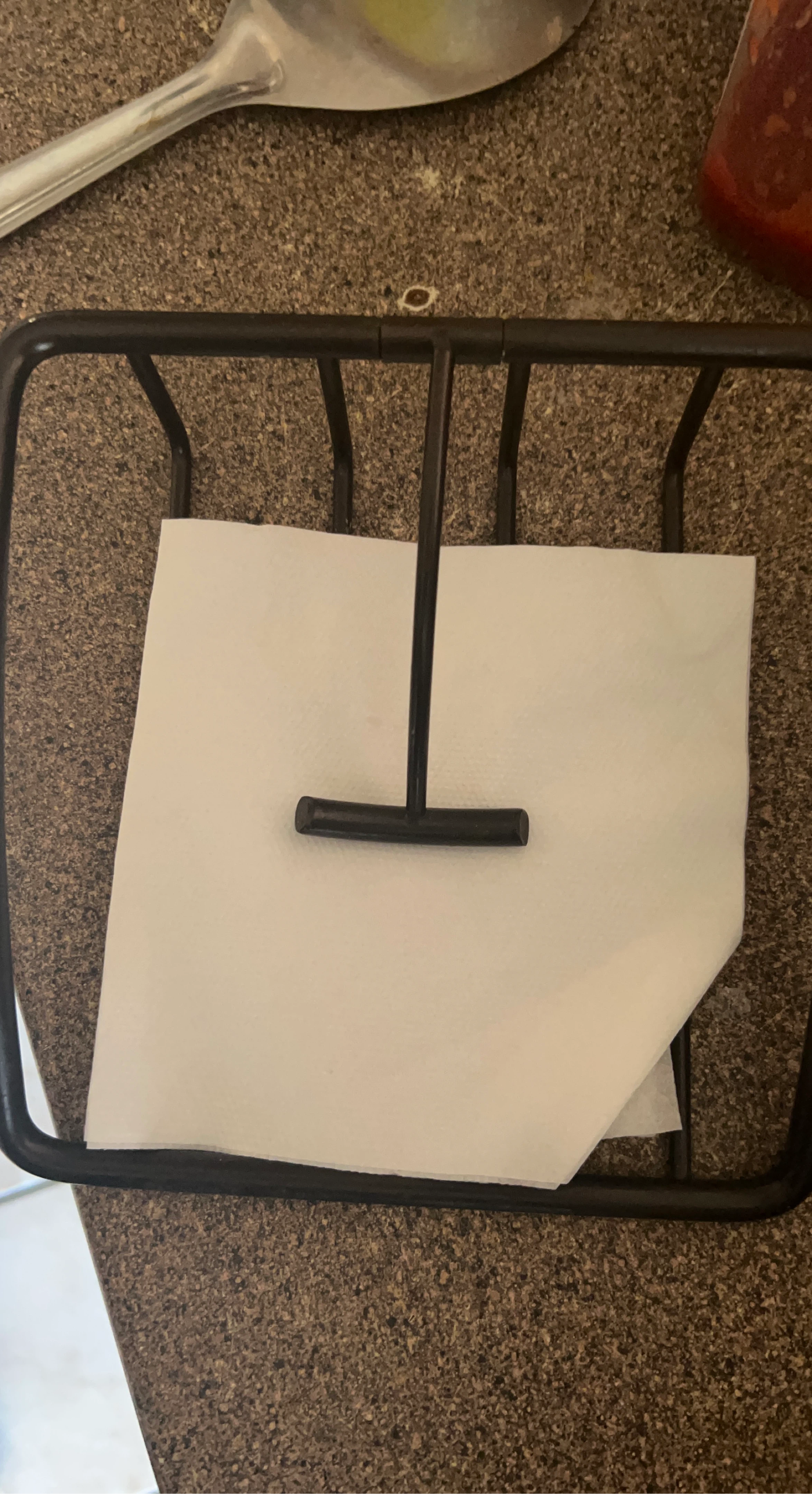 Black Metal Napkin Holder