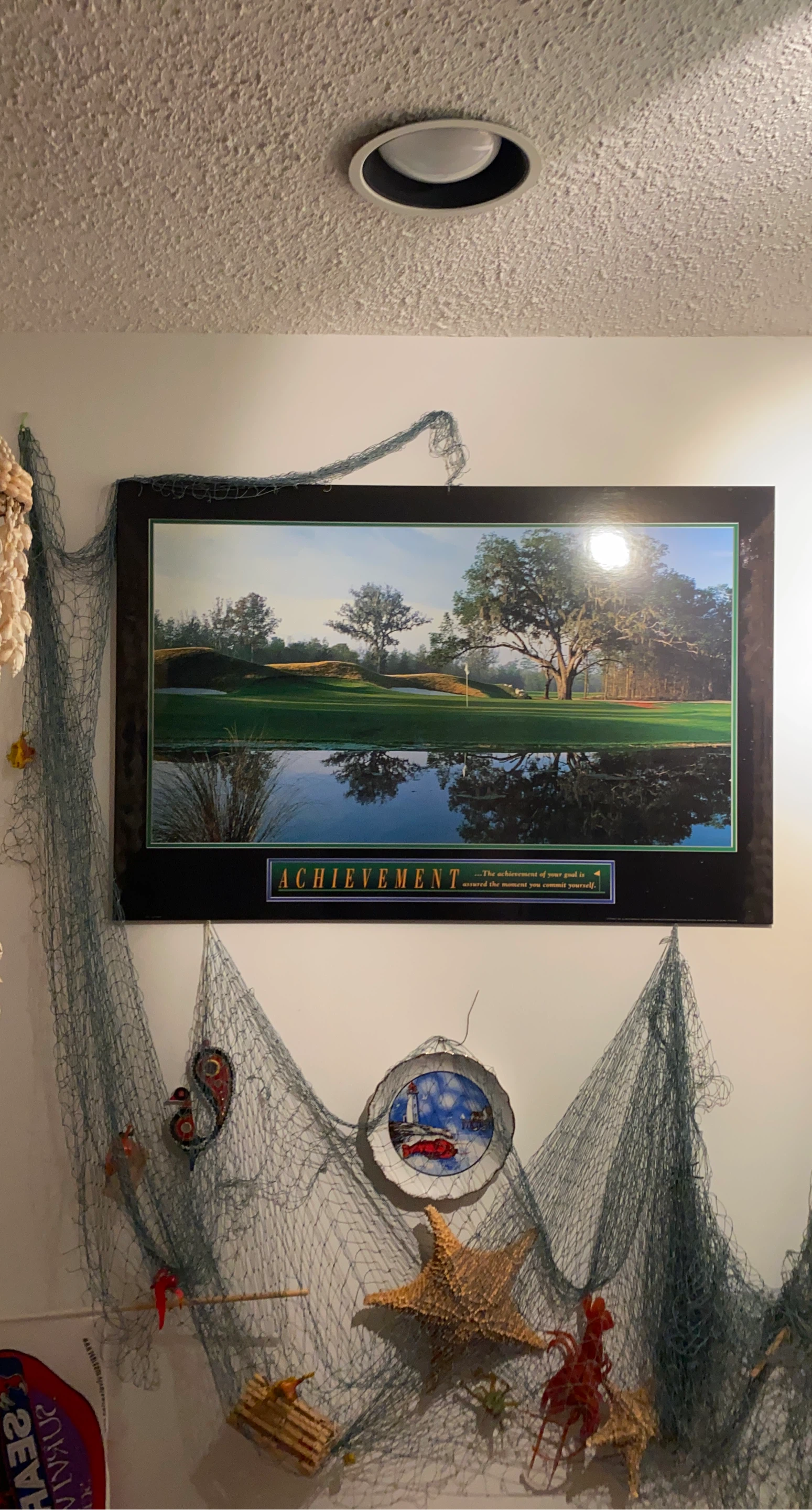 Golf Achievement Motivational Framed Print