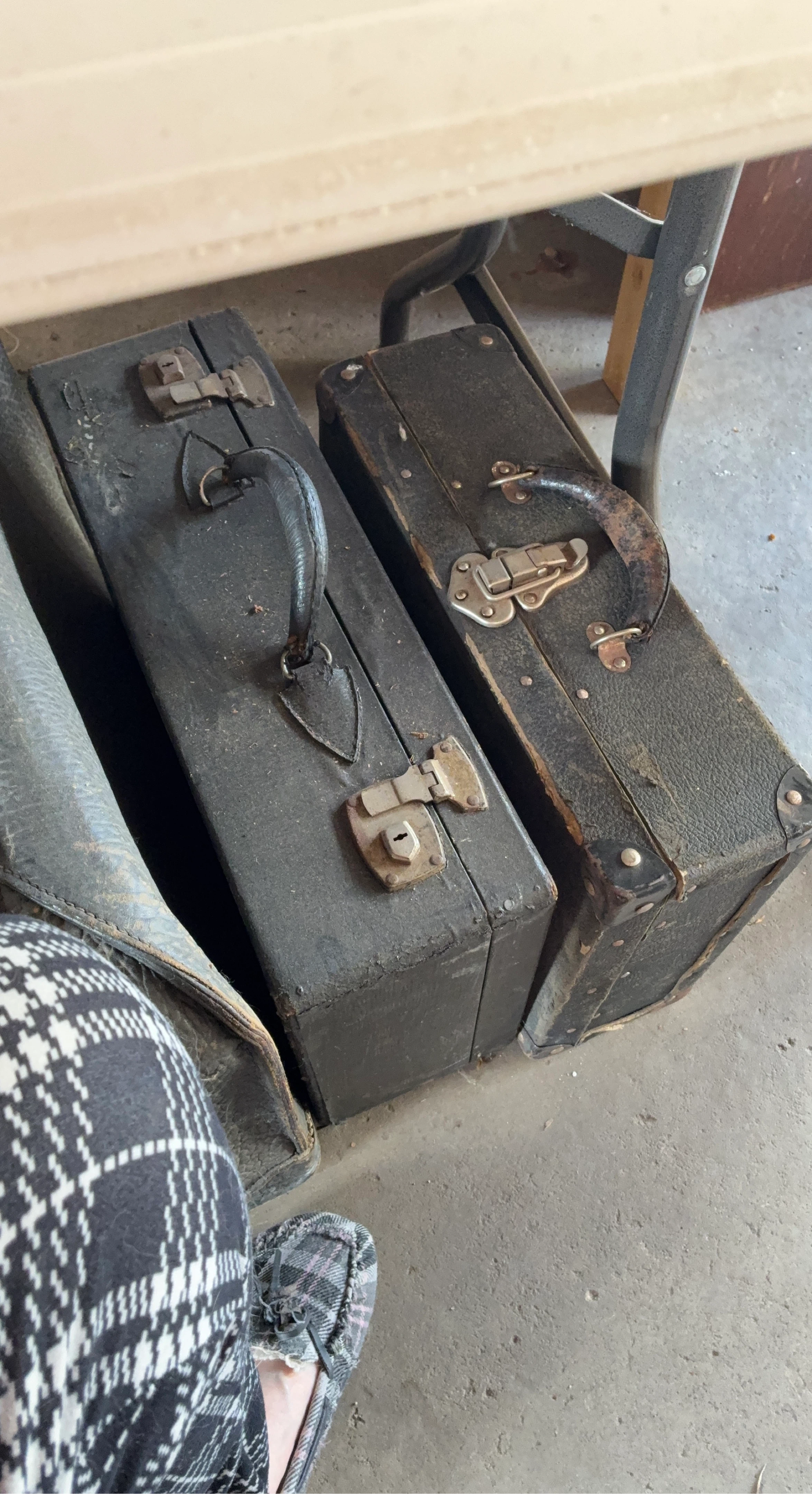 Vintage Black Suitcase