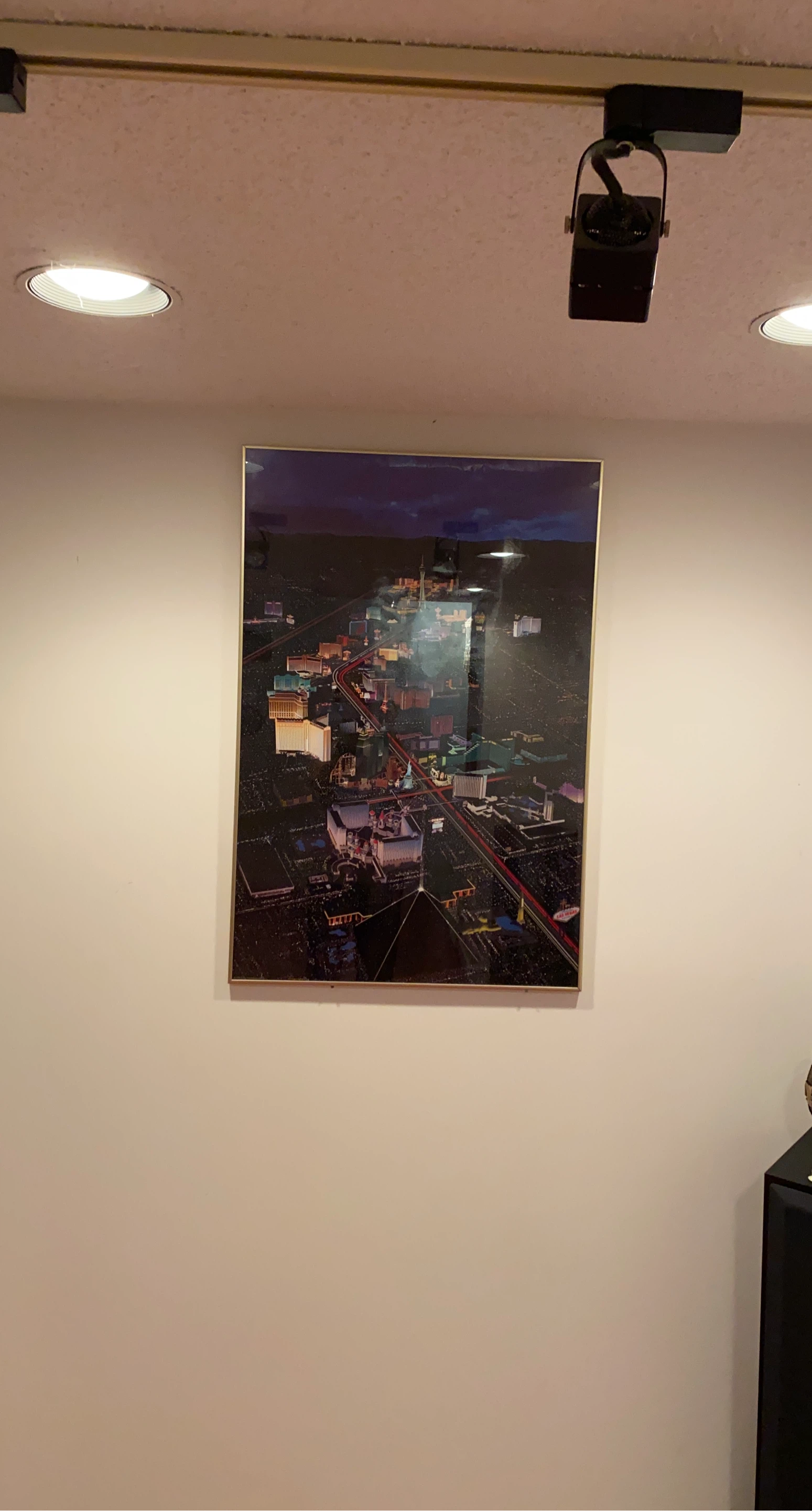 Framed Las Vegas Strip Aerial View Print