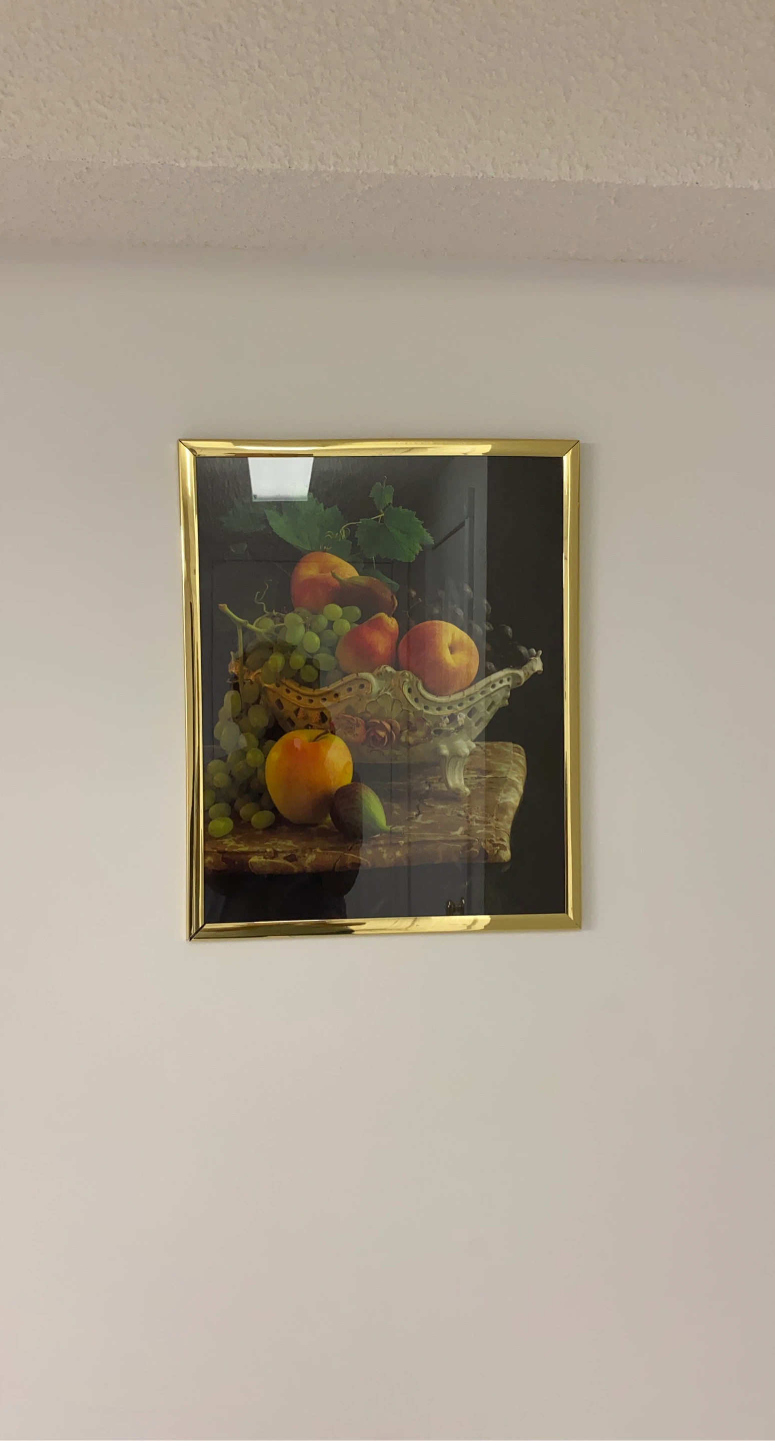 Framed Still Life Fruit Painting