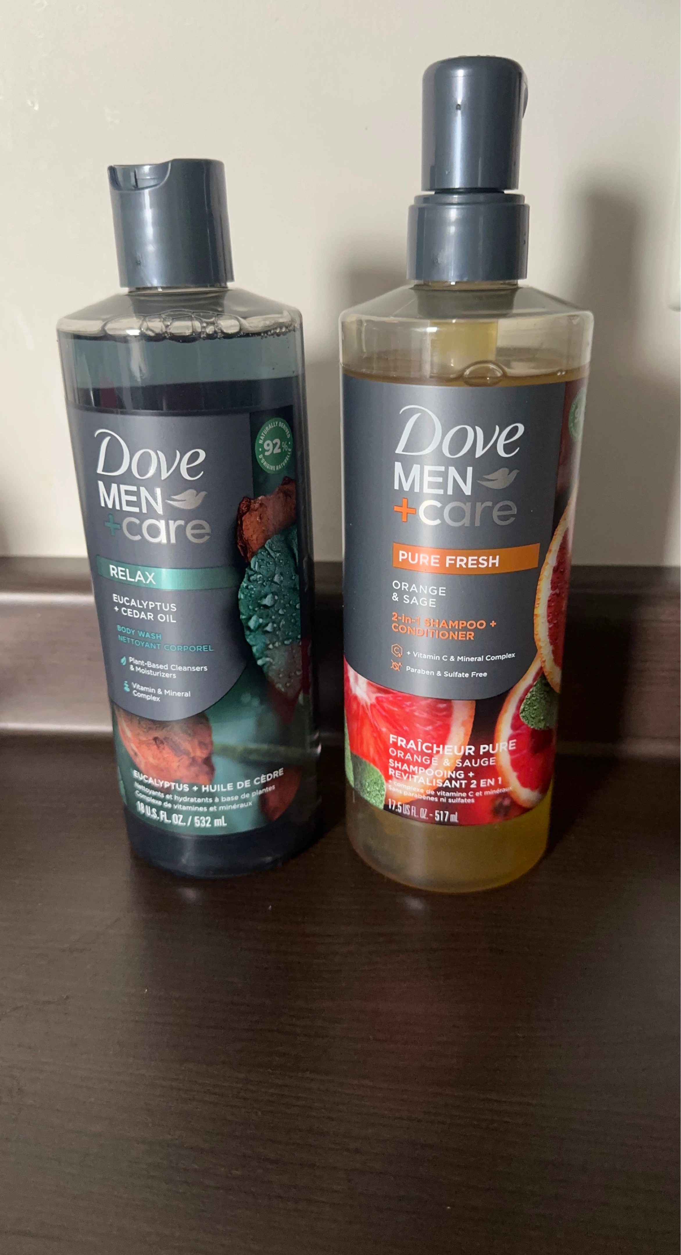 Dove Men+Care Body Wash & Shampoo+Conditioner Set