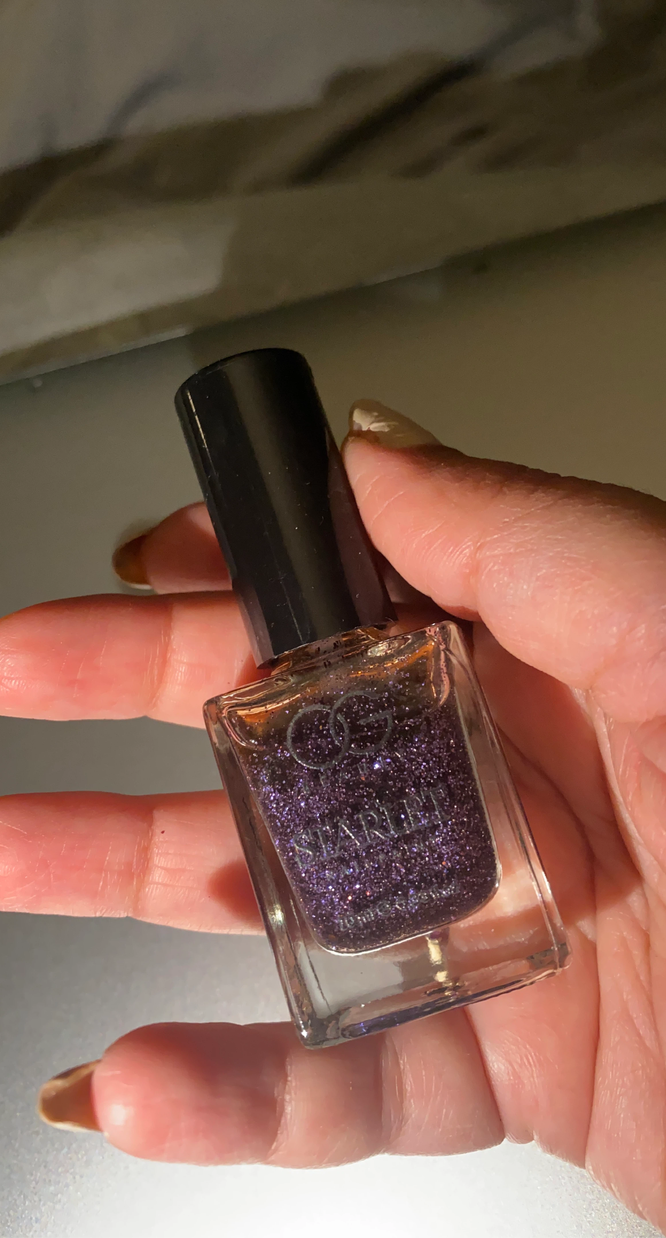 OG Beauty Nail Polish - Purple Glitter