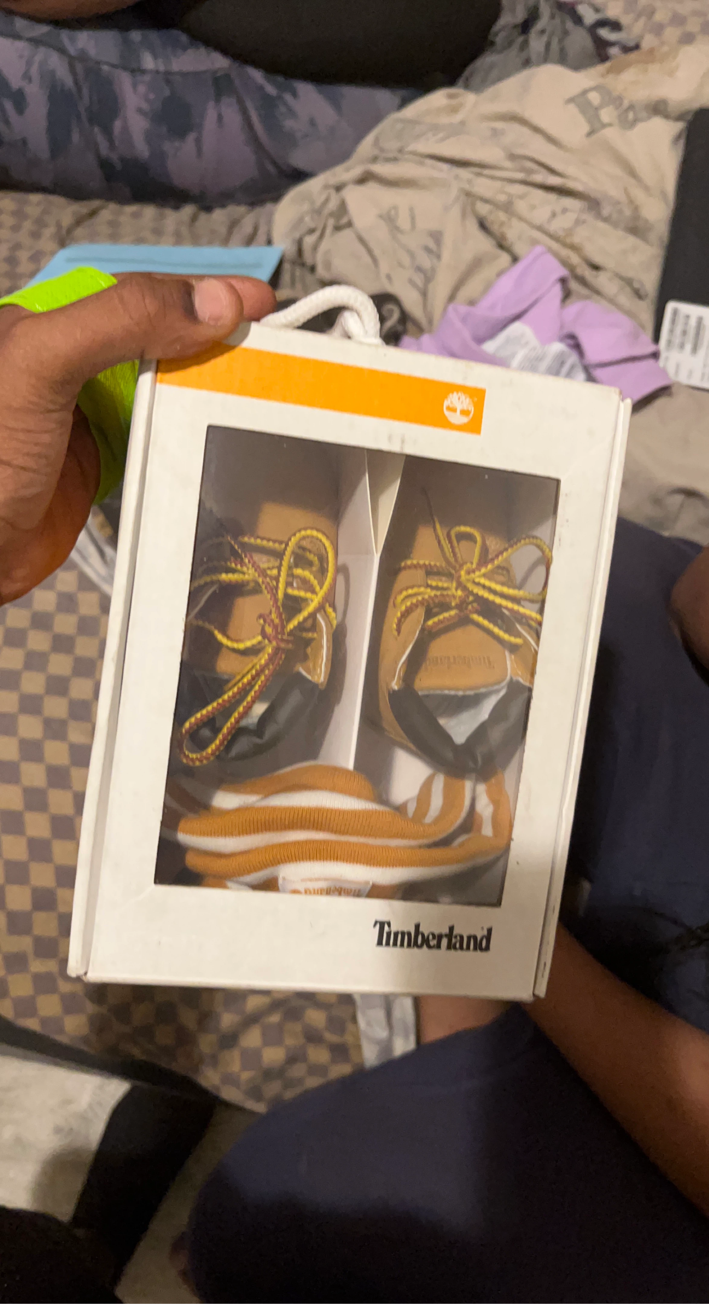 Timberland Baby Boots and Socks Set