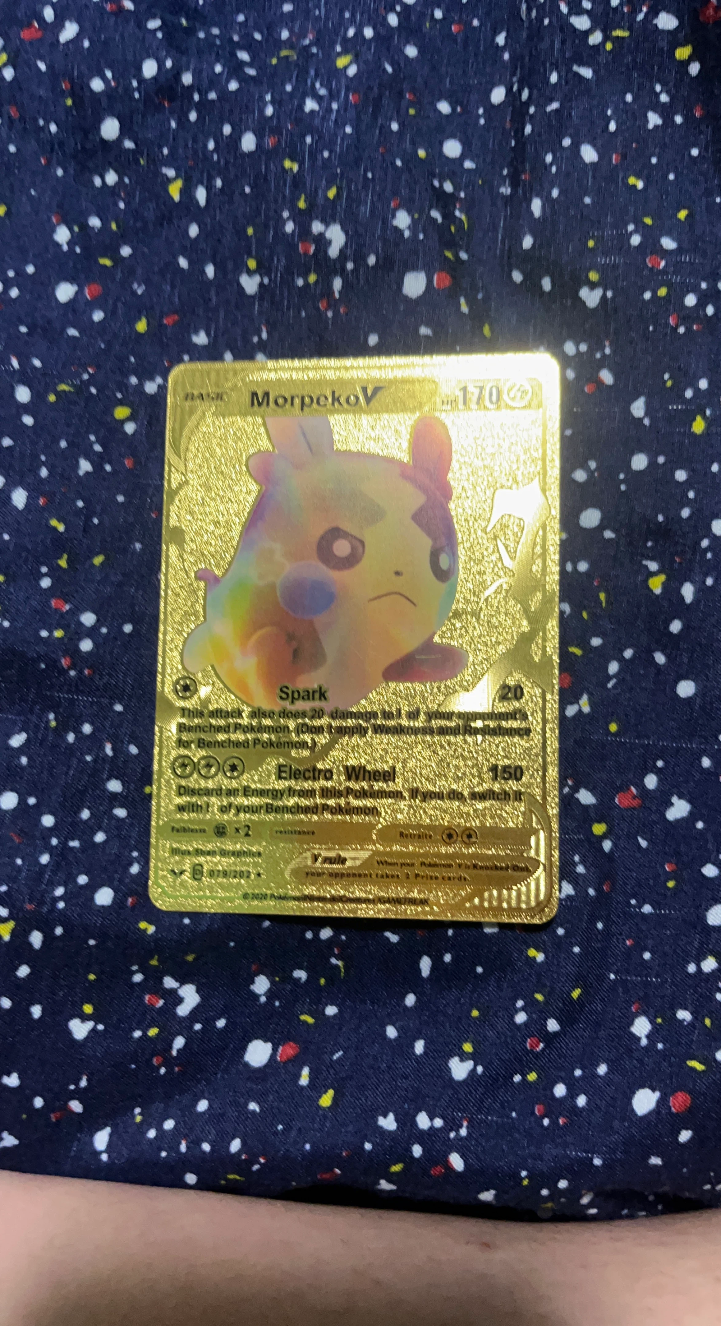 Pokémon Morpeko V Gold Card