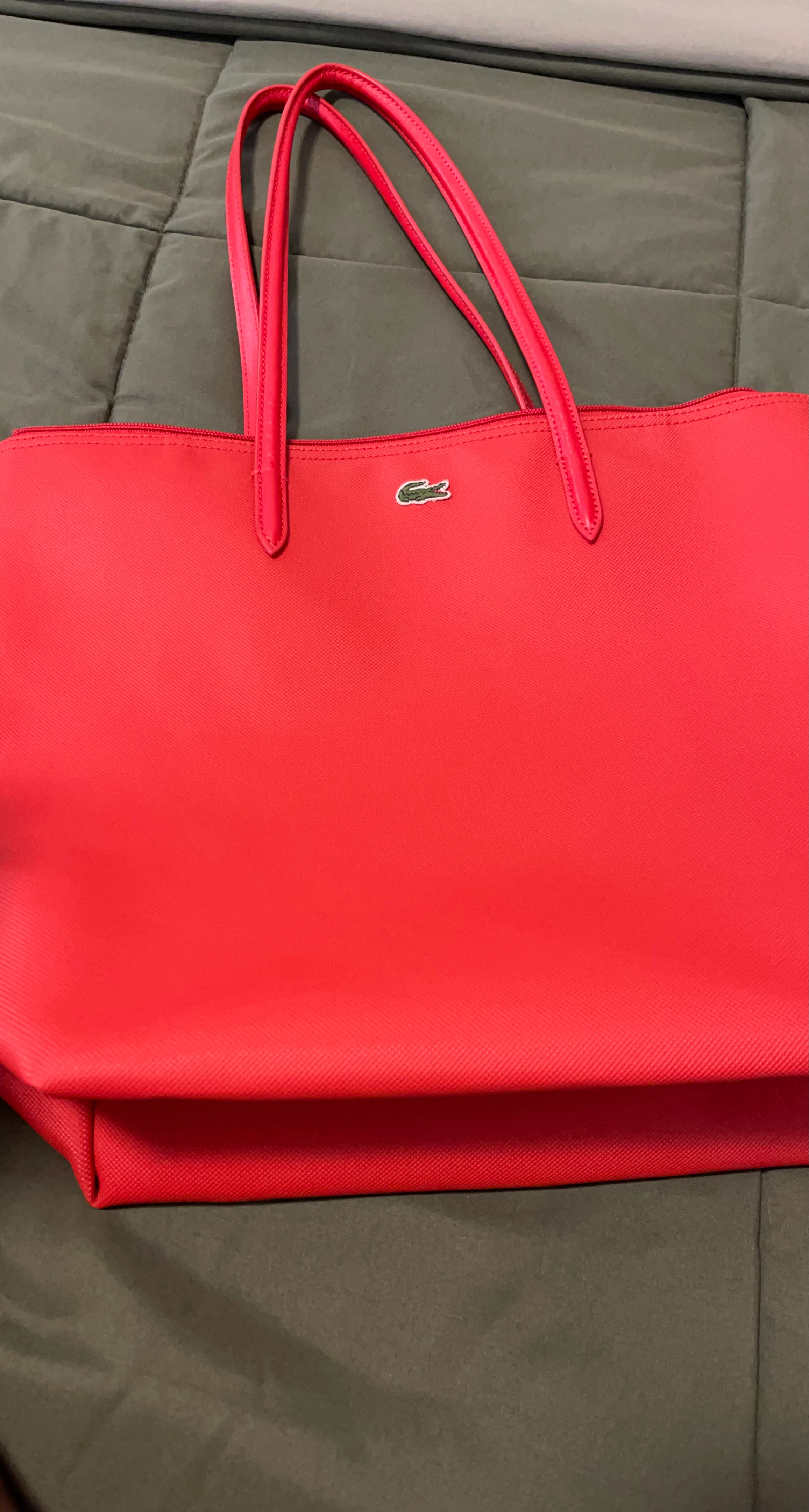 Lacoste Red Tote Bag