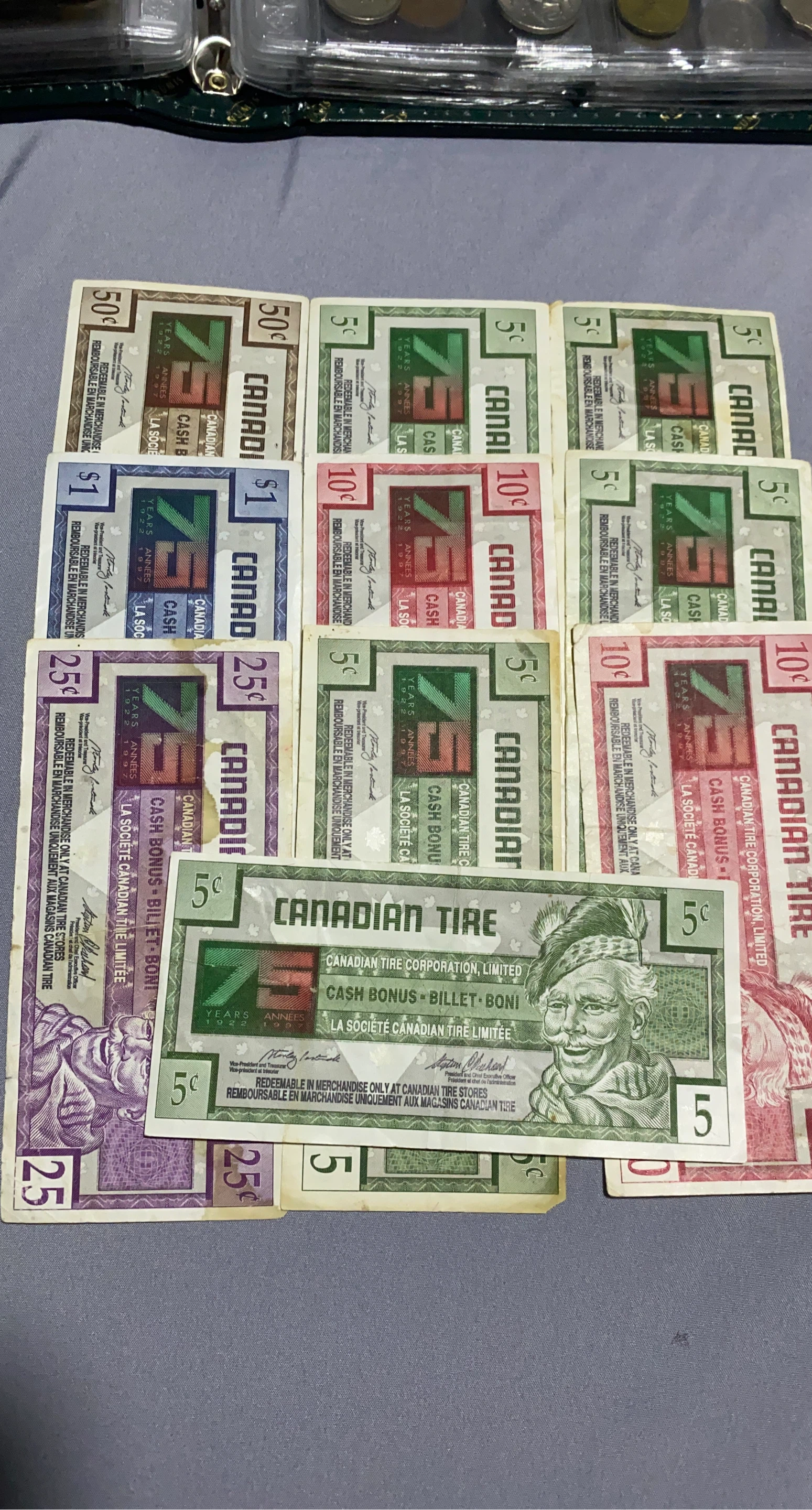 Canadian Tire Cash Bonus Coupons (Various Denominations)