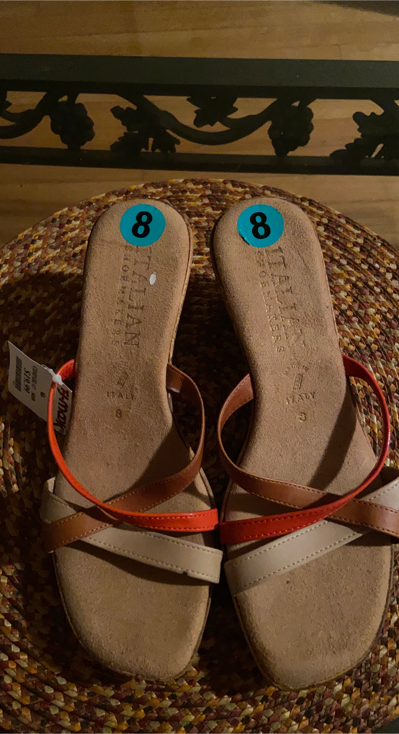 Italian Shoemakers Sandals Size 8