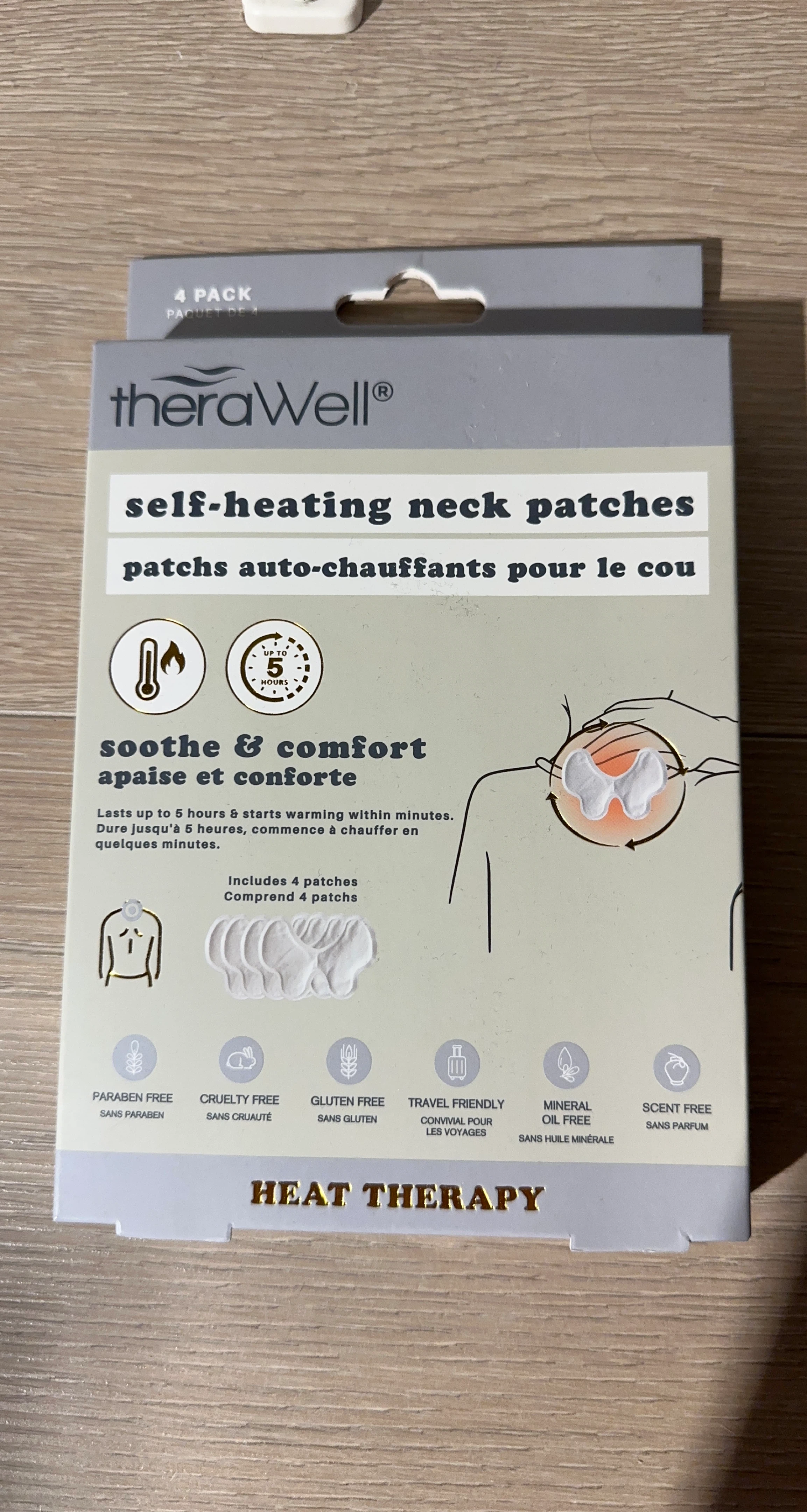 TheraWell Self-Heating Neck Patches (4 Pack)