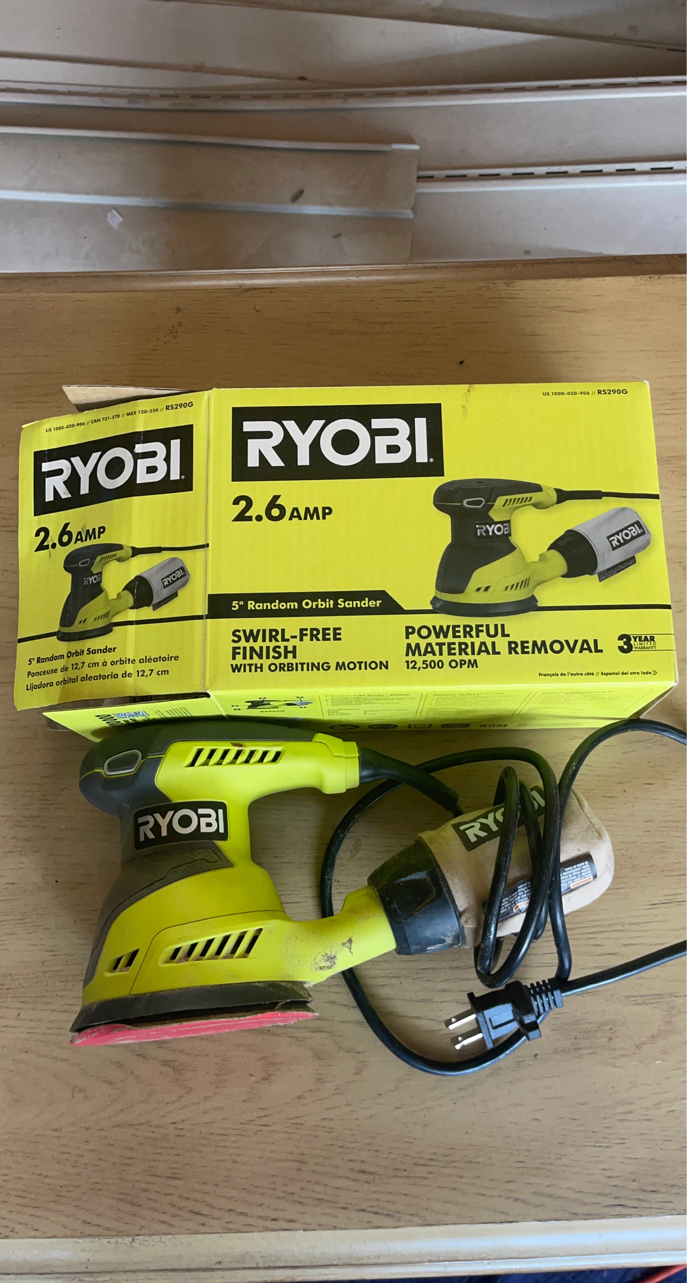 Ryobi 5" Random Orbit Sander