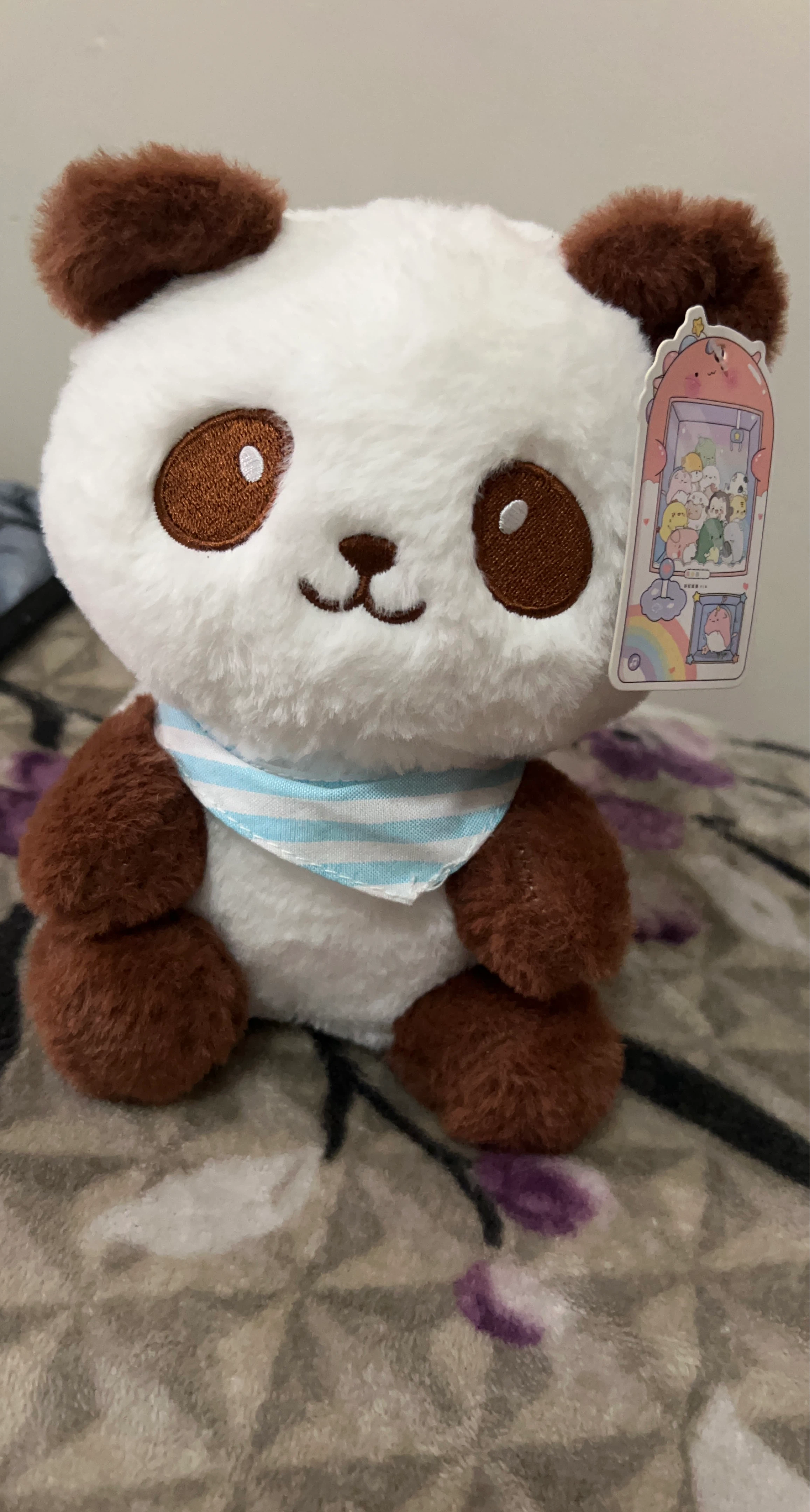 Cute Panda Plush Toy with Bandana