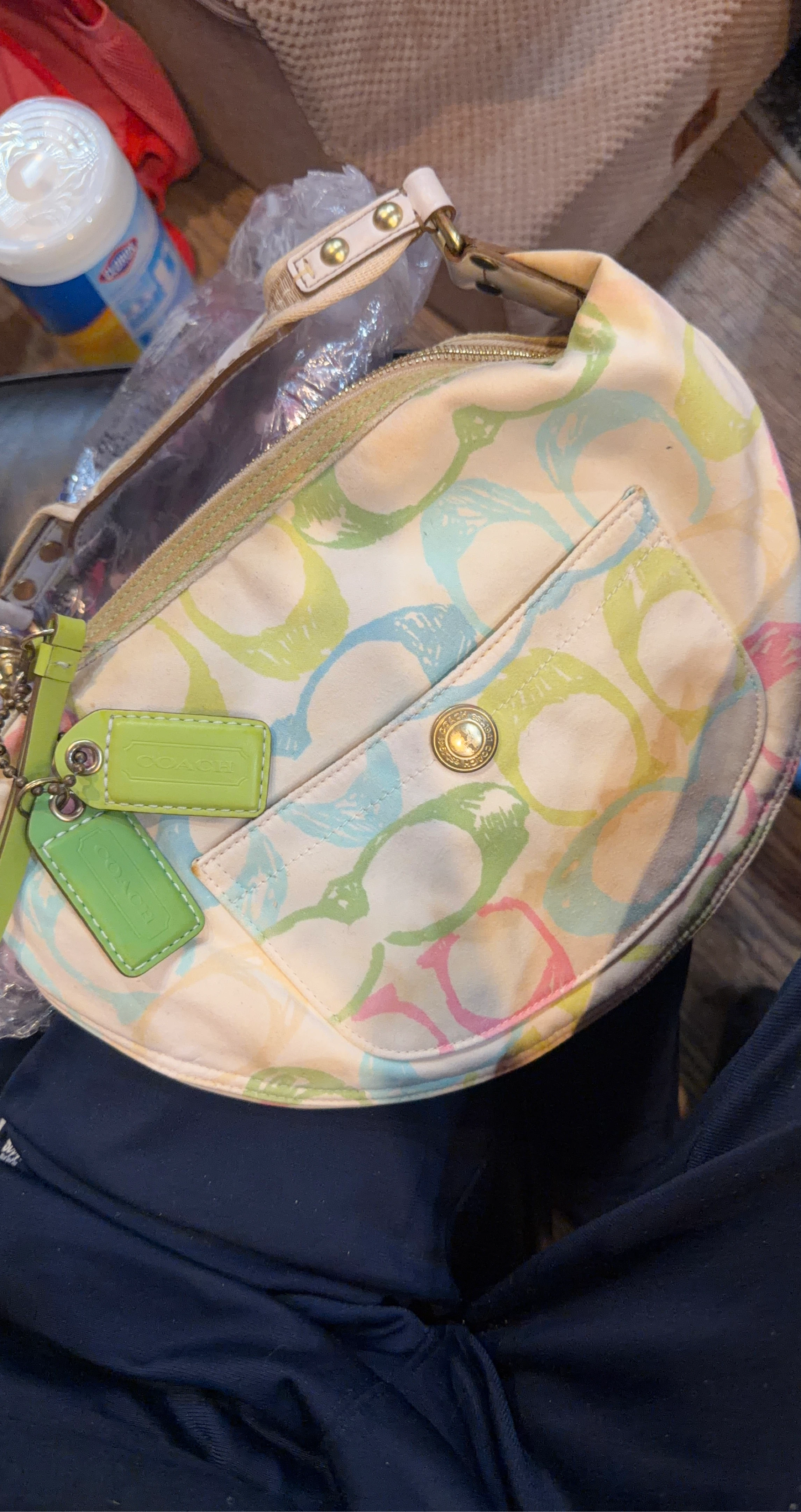 Coach Monogram Shoulder Bag - Pastel Colors