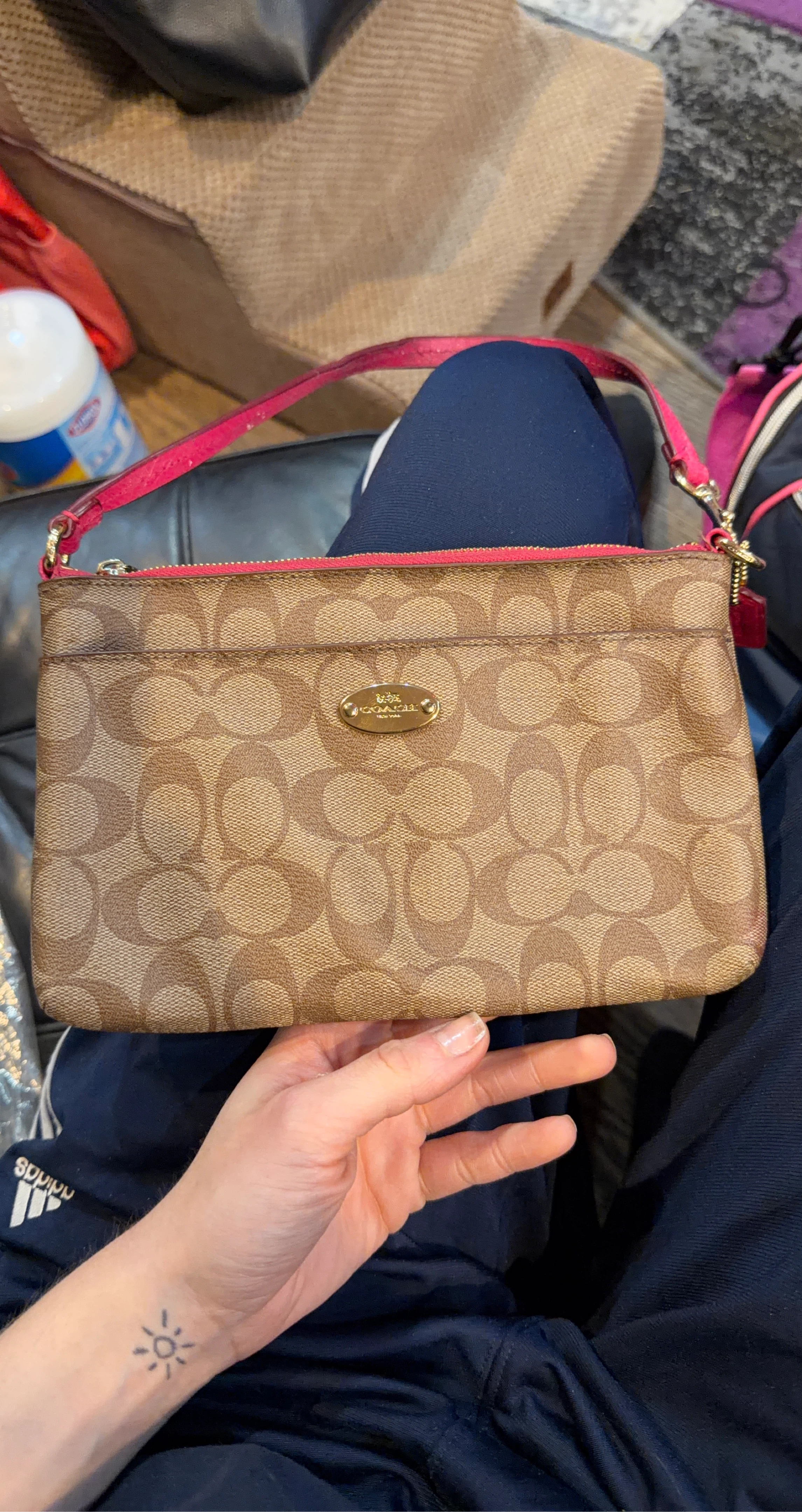 Coach Signature C Monogram Wristlet