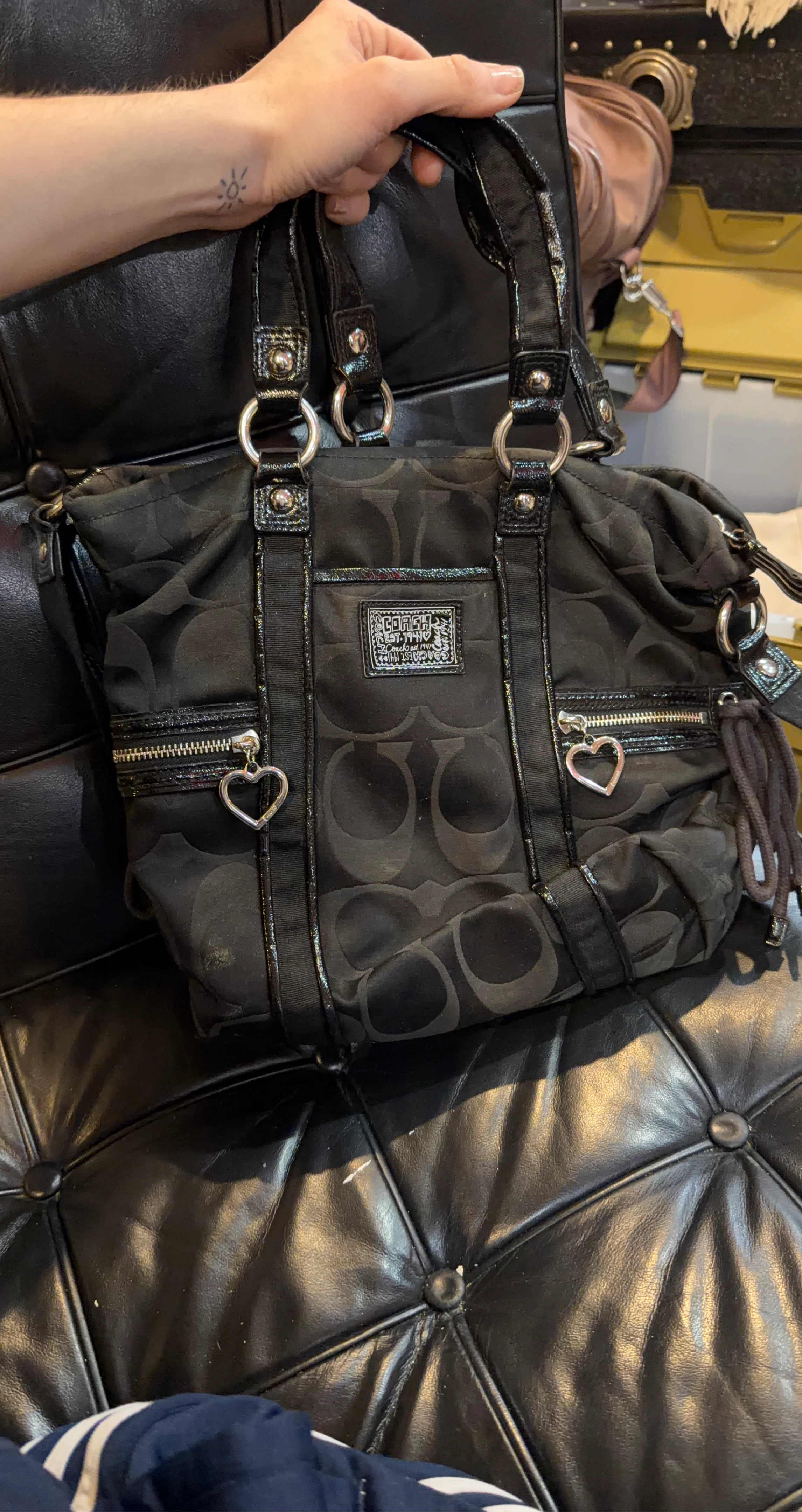 Coach Signature C Monogram Tote Bag