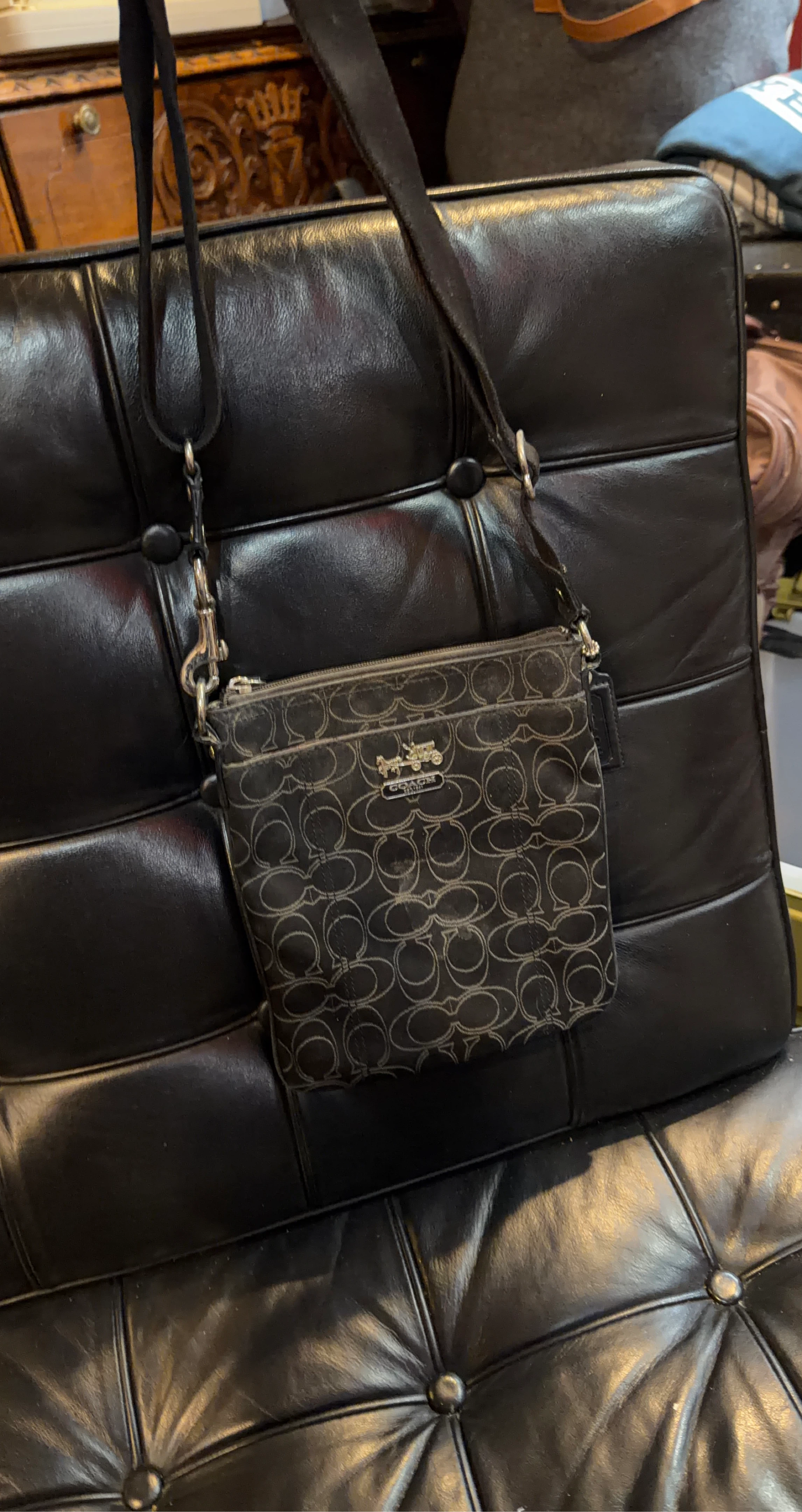 Coach Monogram Signature Crossbody Bag