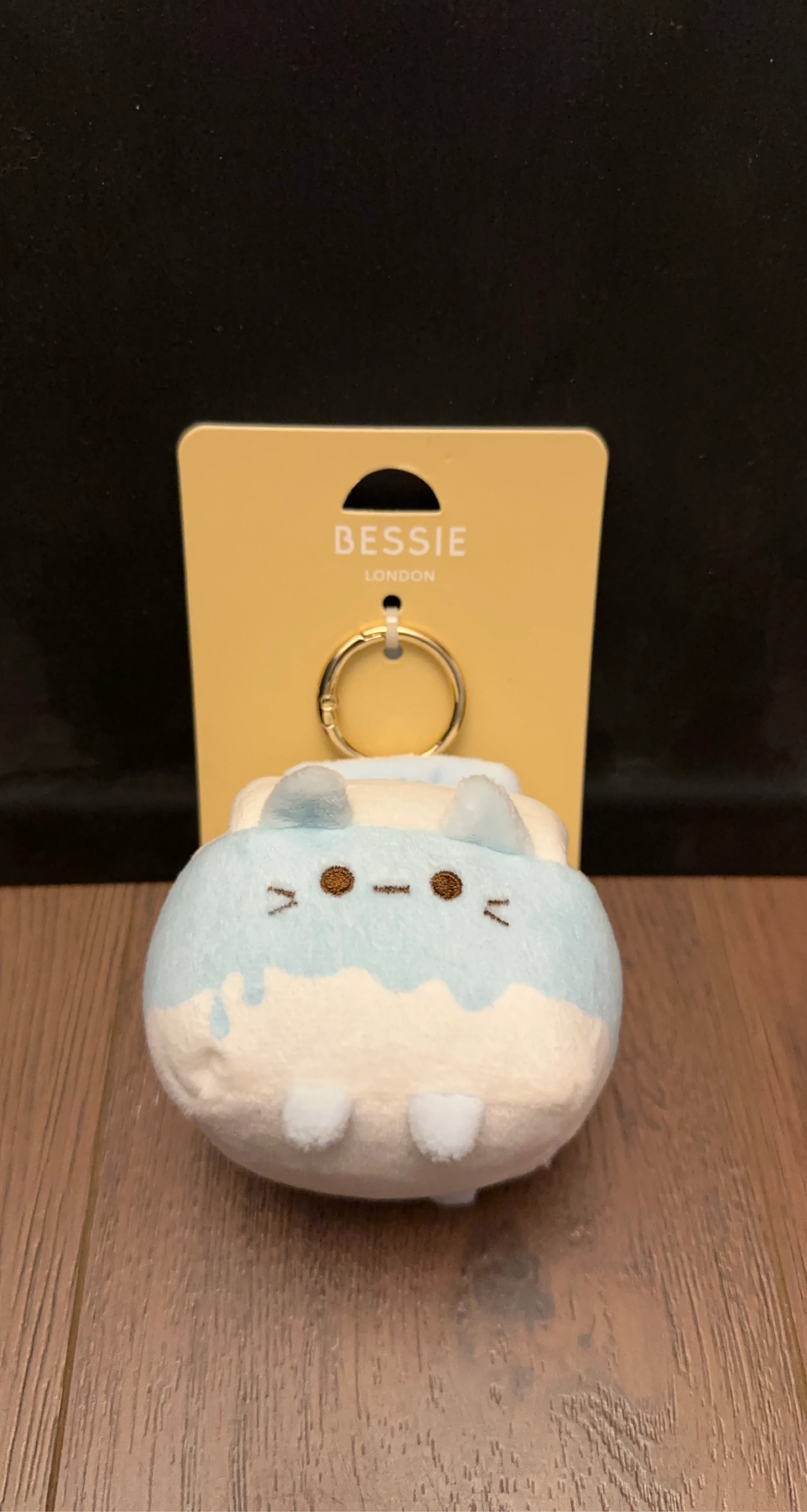 Bessie London Plush Cat Keychain