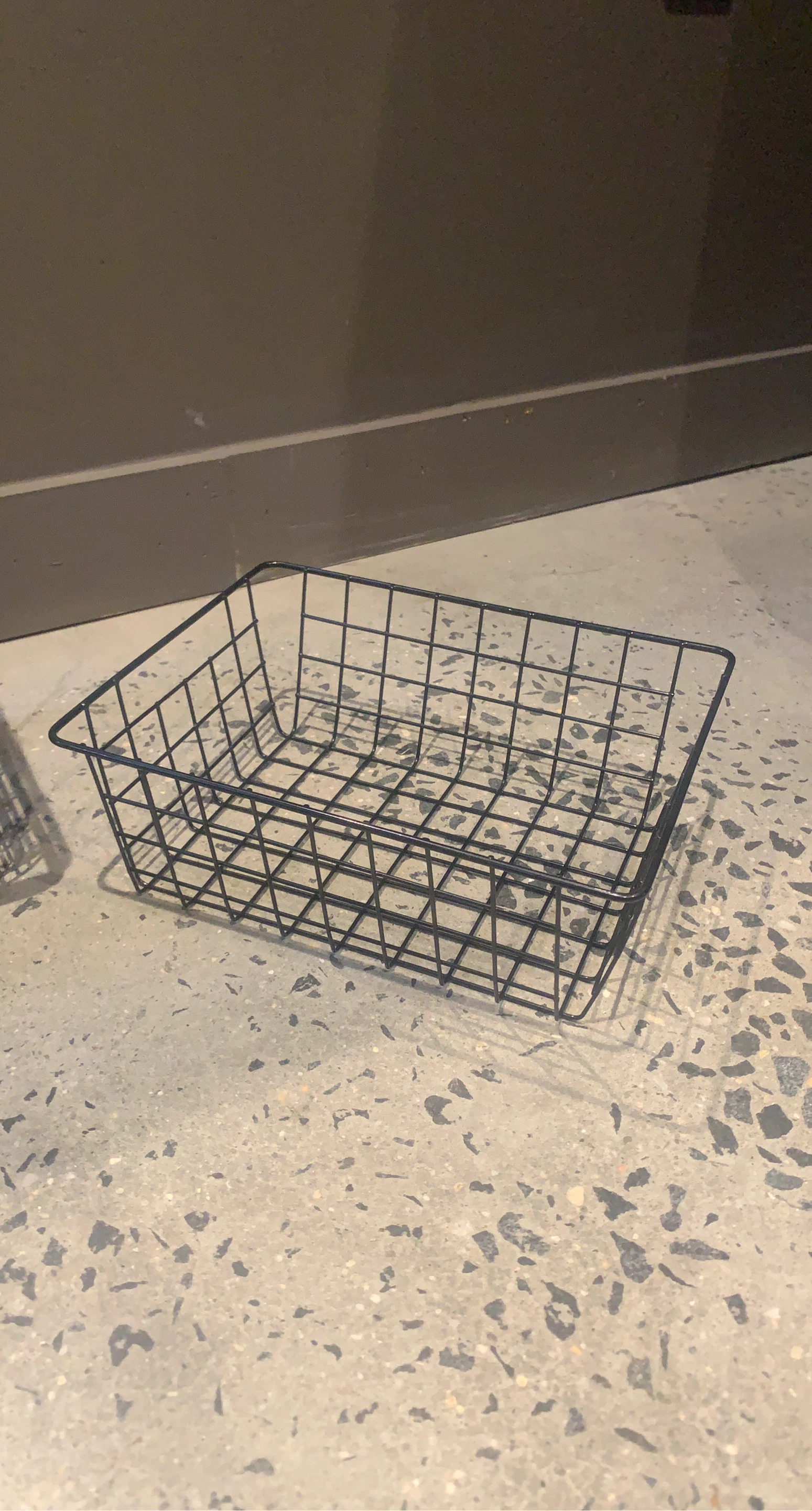 Black Wire Storage Basket