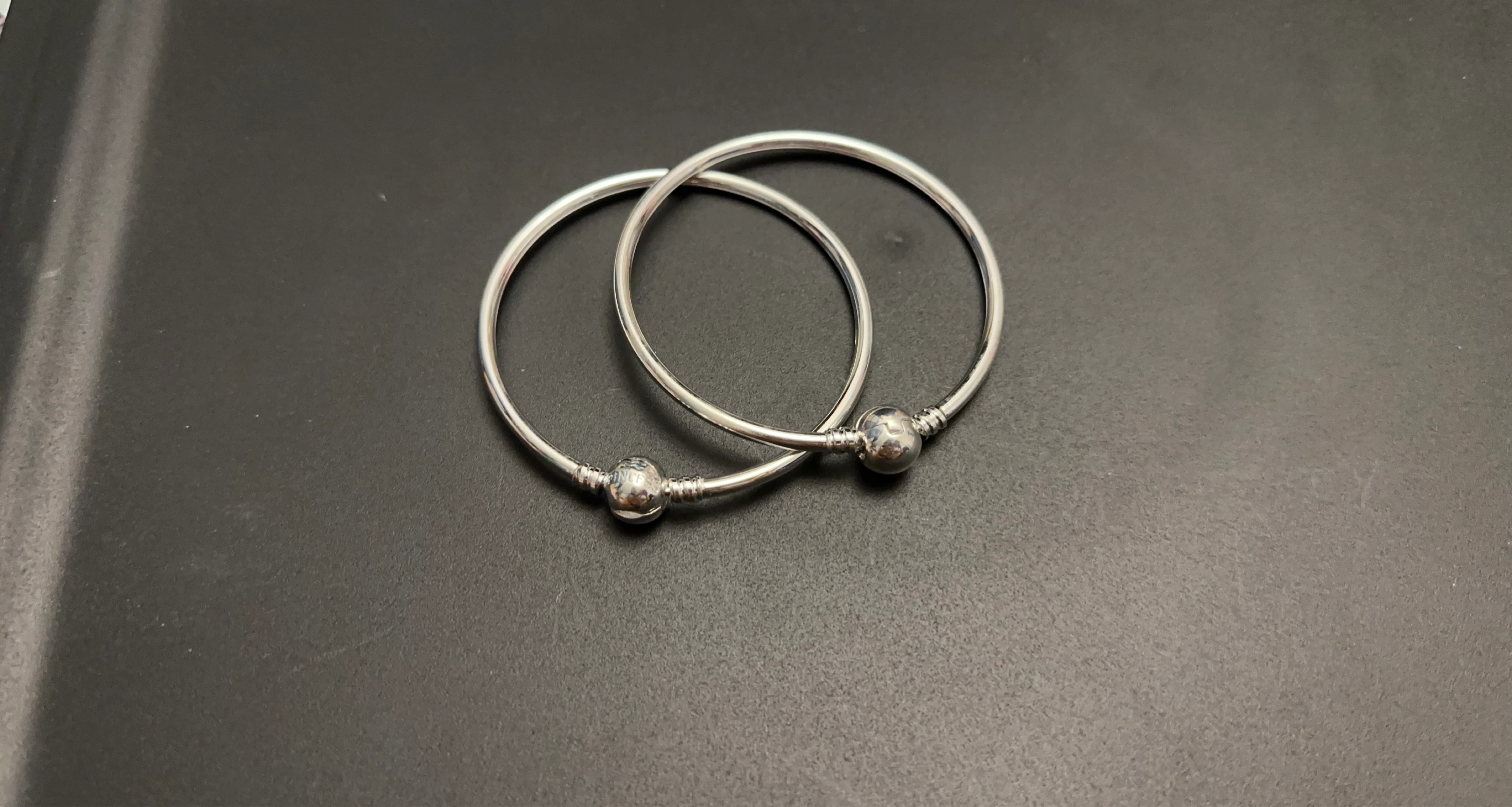 Princess Sterling Silver Bangle Bracelet