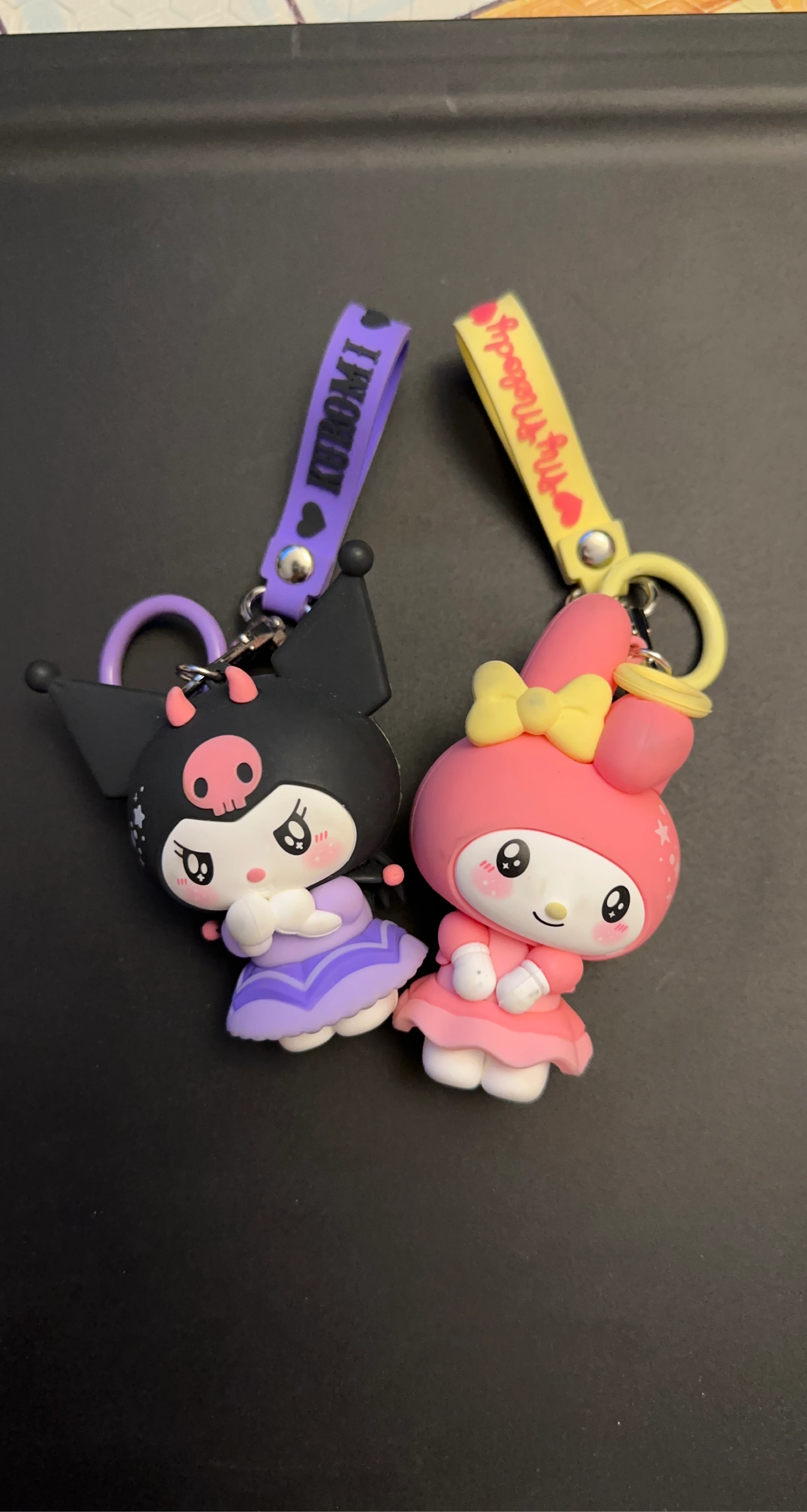 Sanrio Kuromi and My Melody Keychains
