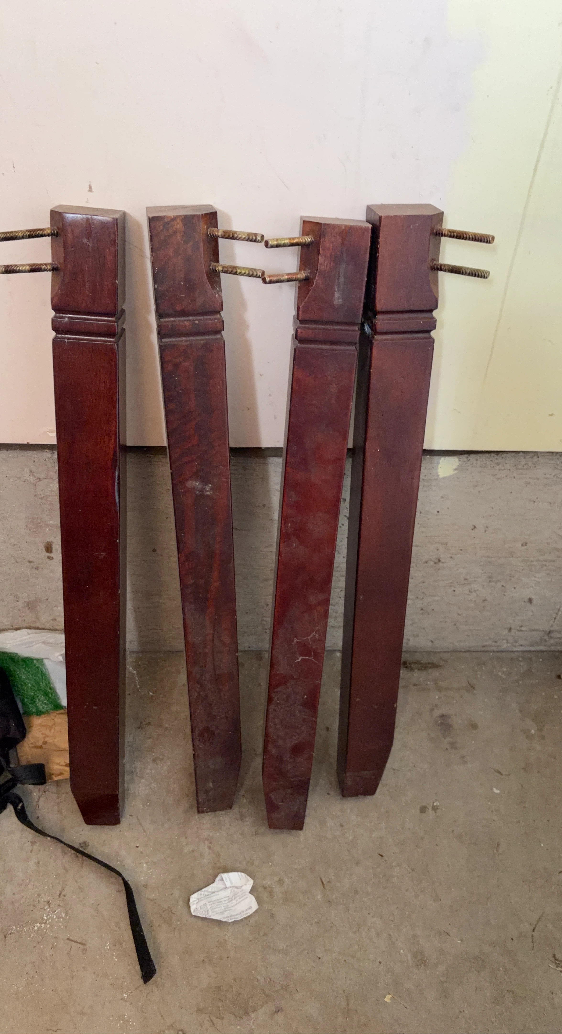 Set of 4 Wooden Furniture Legs