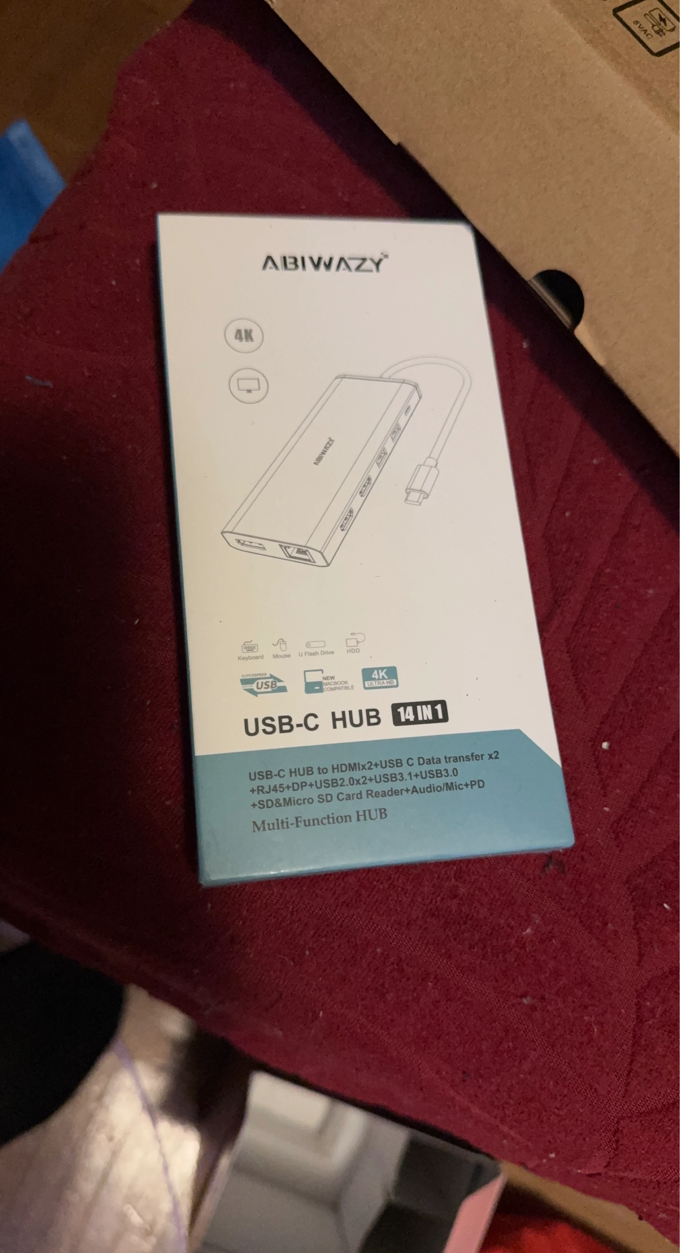 ABIWAZY USB-C Hub 14-in-1 Multi-Function Hub