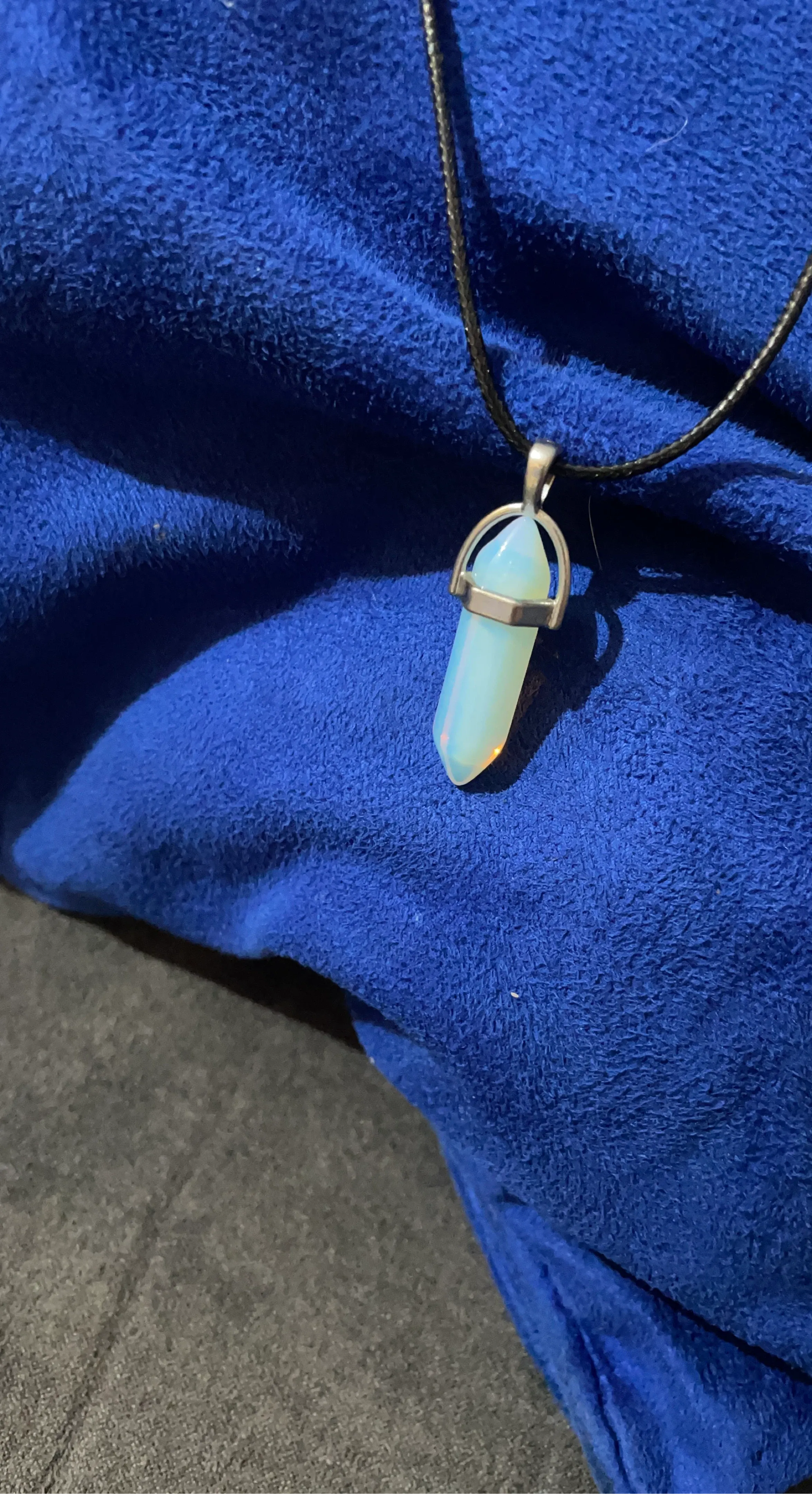 Opalite Crystal Pendant Necklace