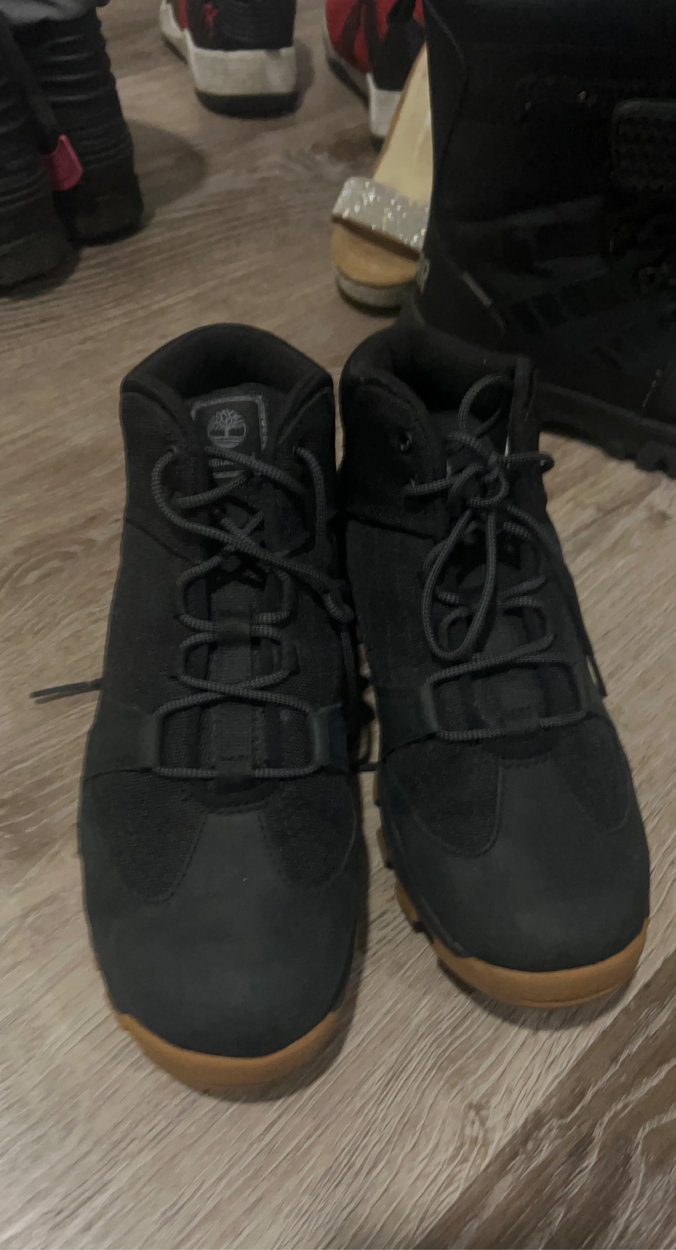 Timberland Black Lace-Up Boots