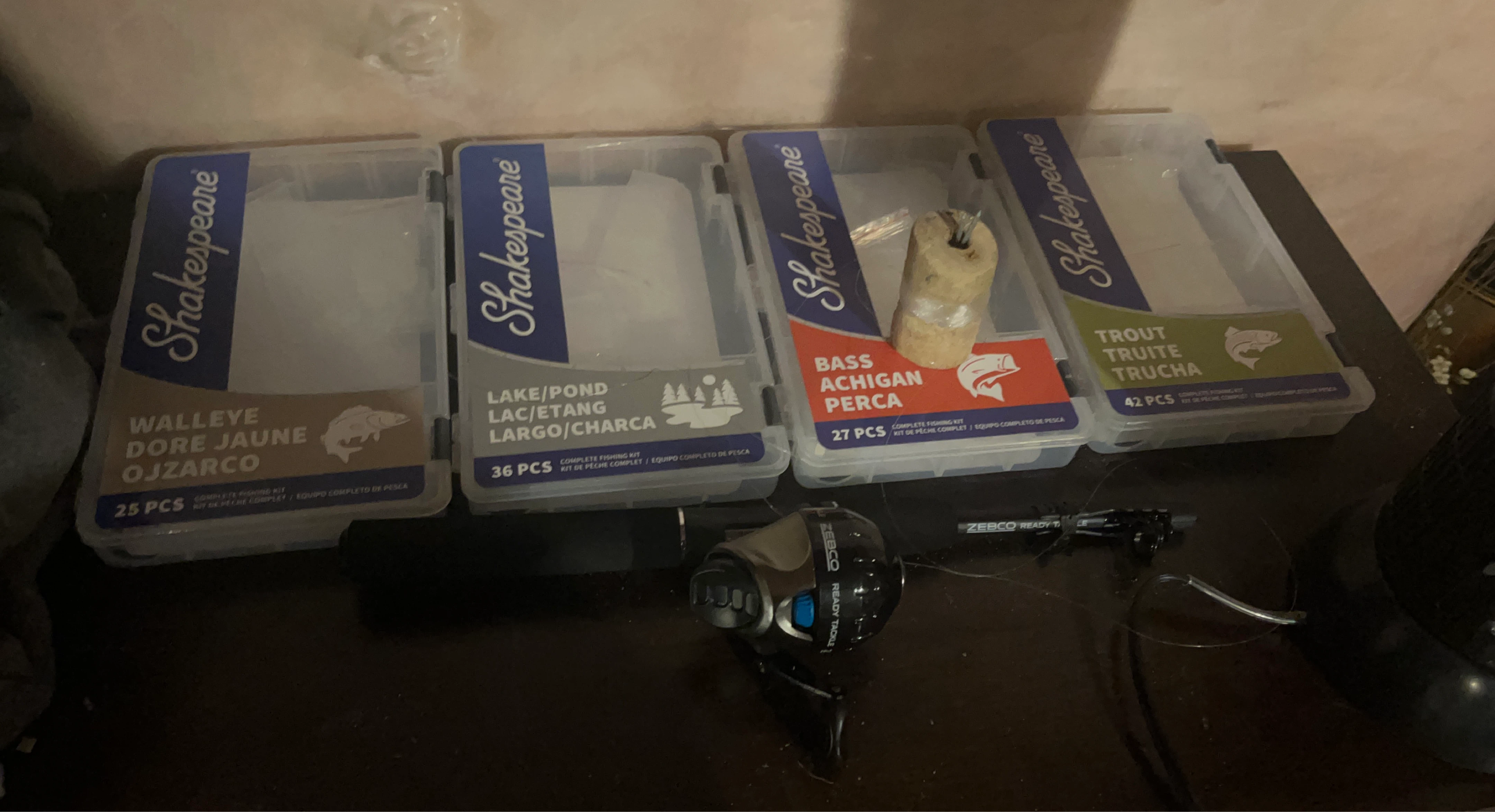 Shakespeare Fishing Tackle-box & Zebco Reel