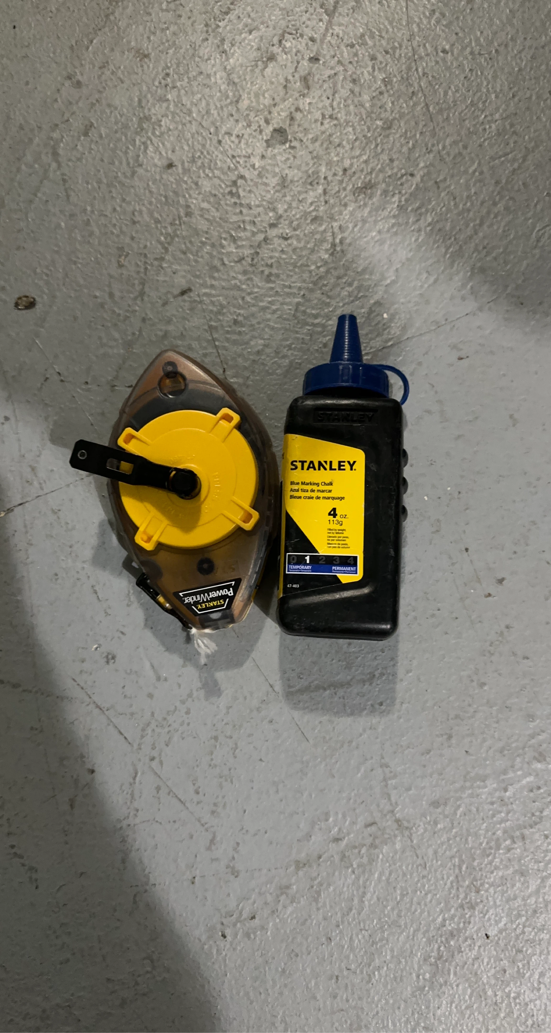 Stanley Blue Marking Chalk with Chalk Line