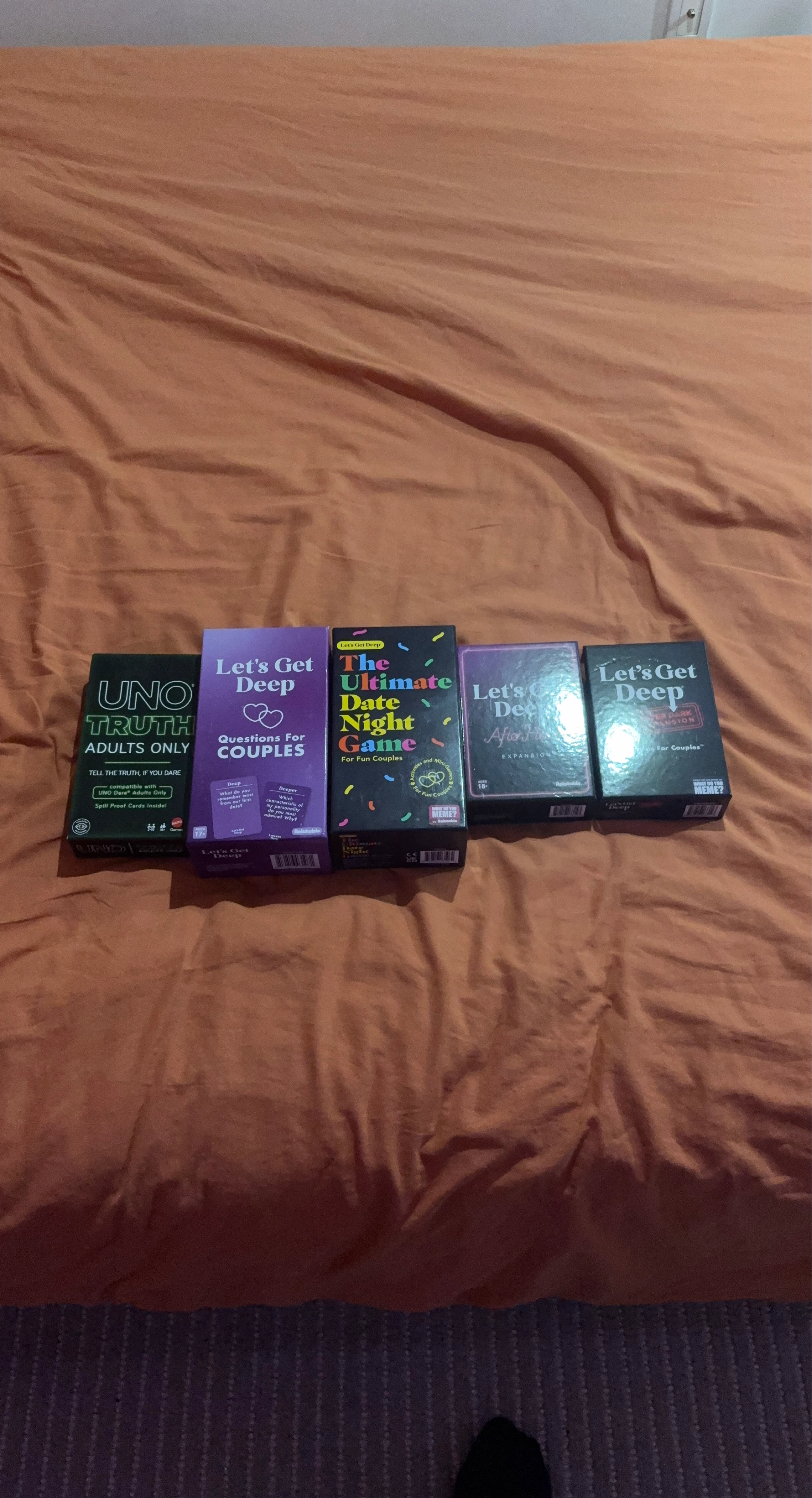 Collection of Couples Games: UNO Truth, Let's Get Deep & More