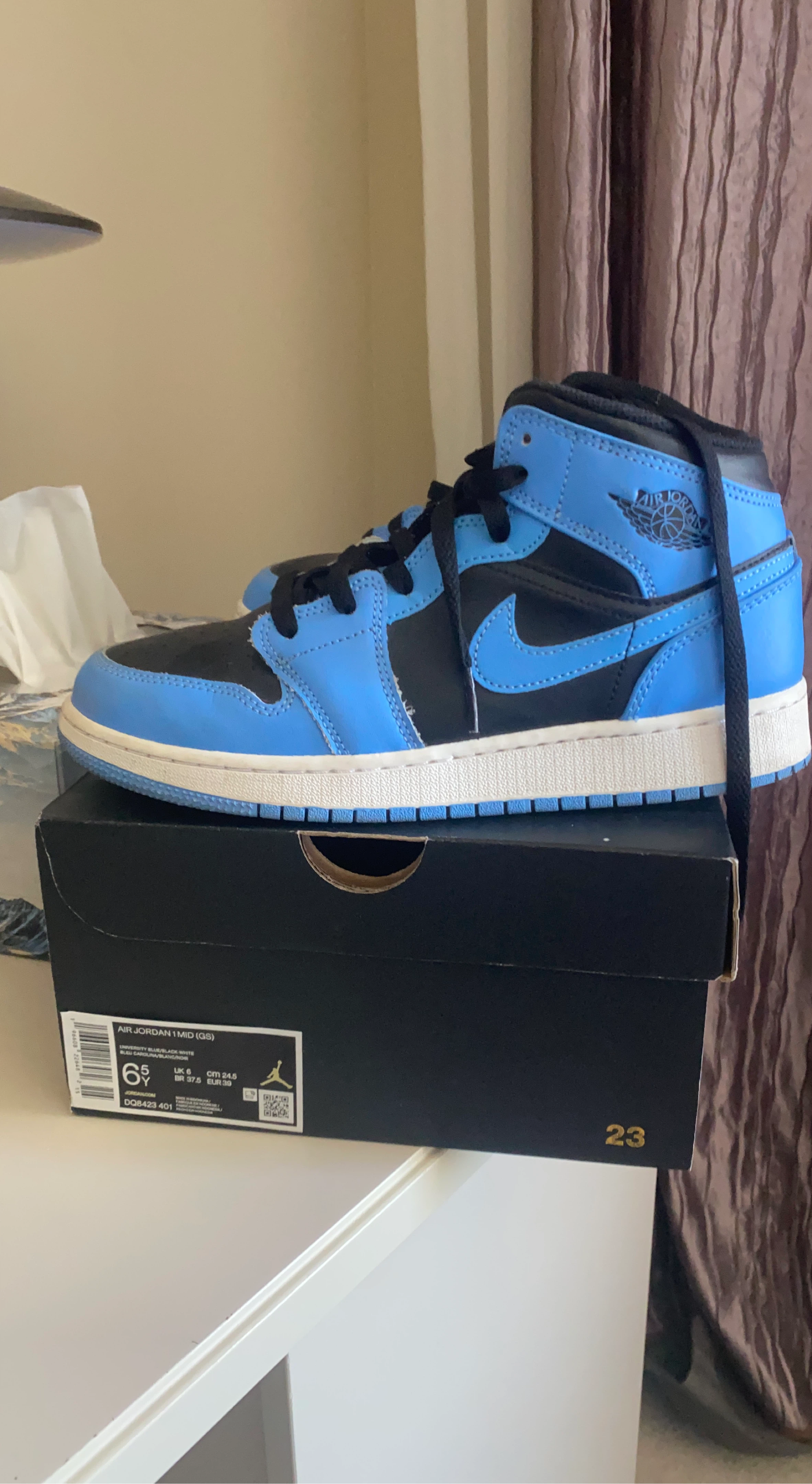 Air Jordan 1 Mid SE (GS) - Blue/Black