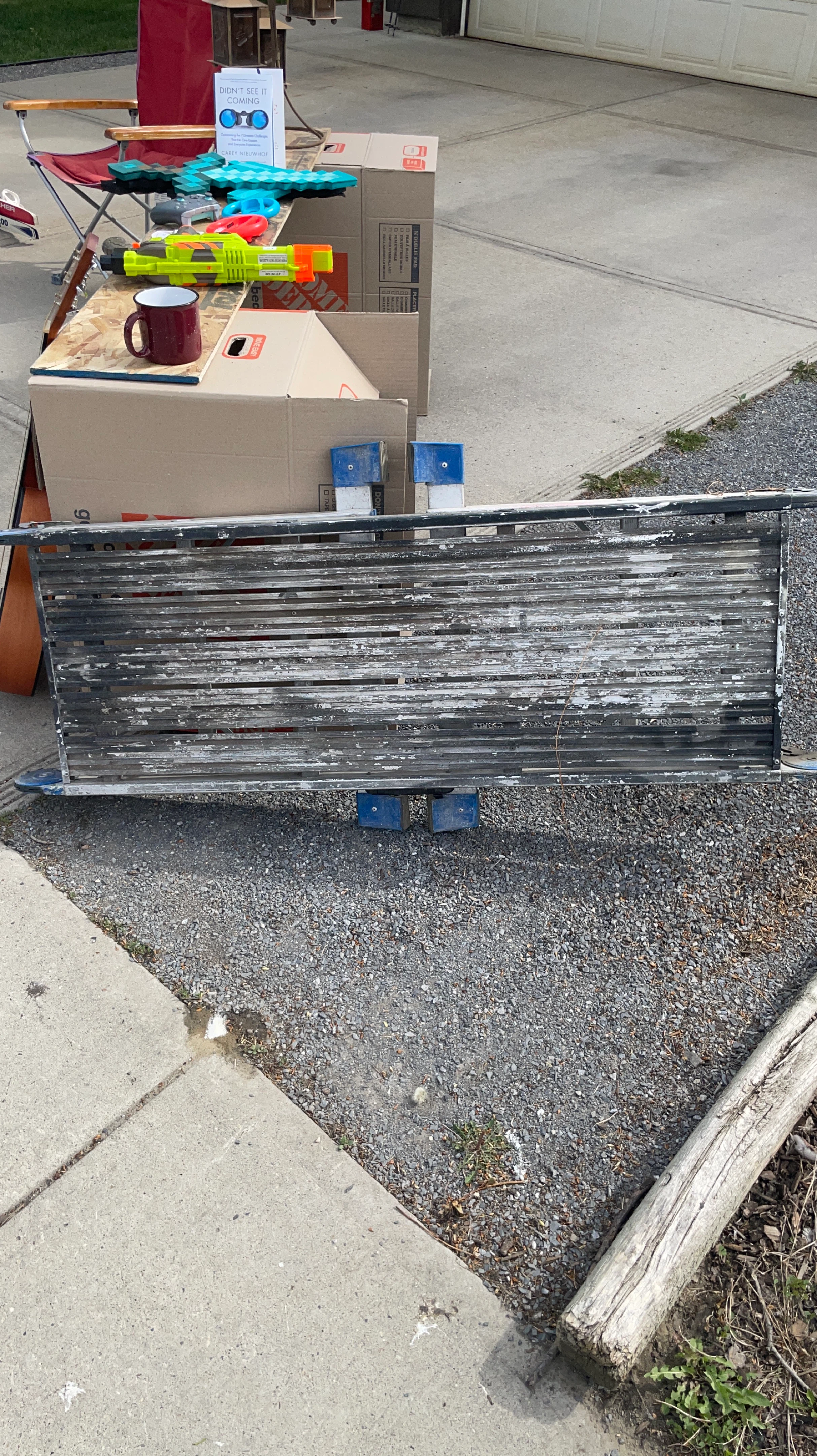 Aluminum Folding platform ladder