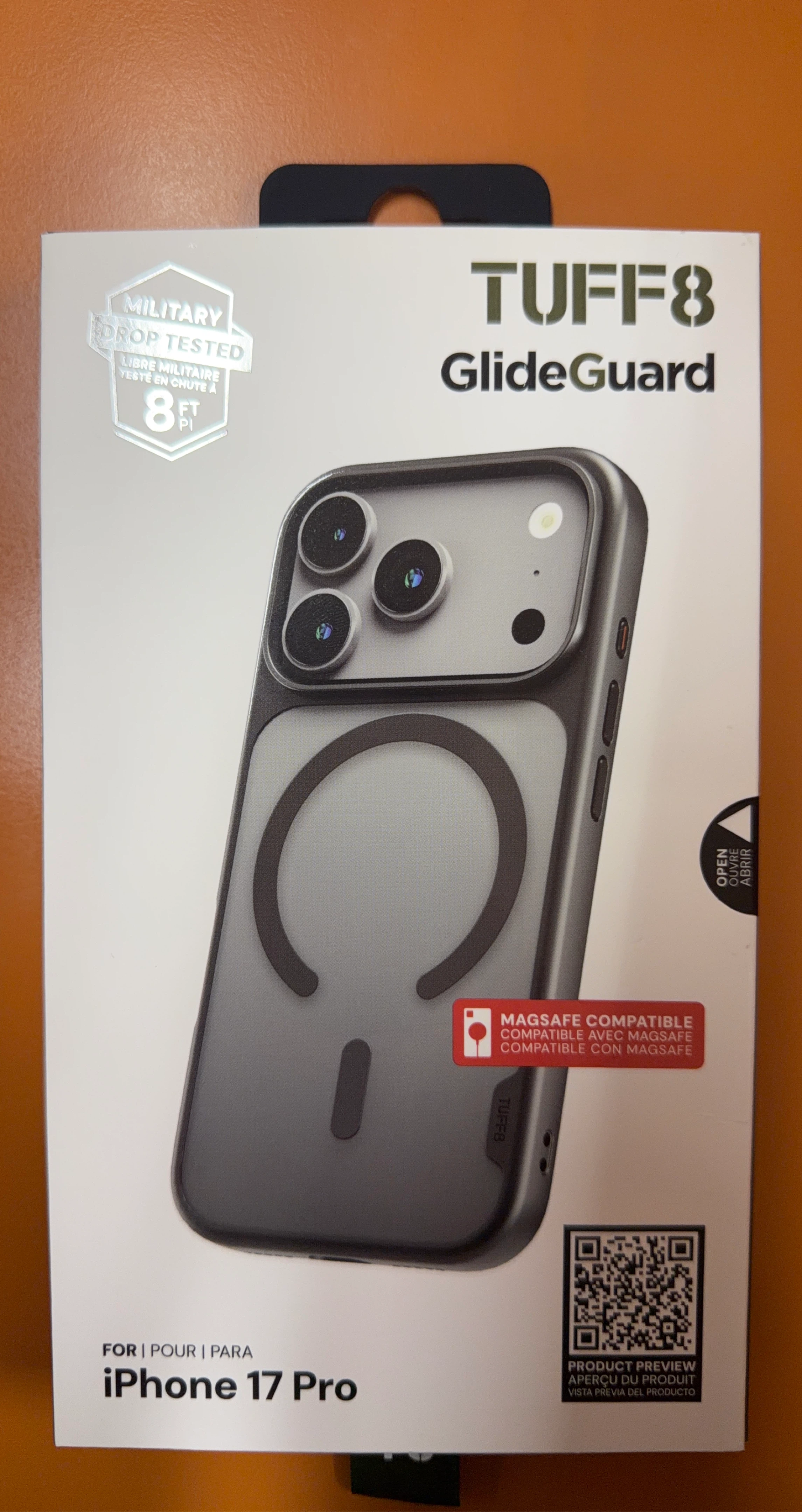 TUFF8 GlideGuard Case for iPhone 15 Pro