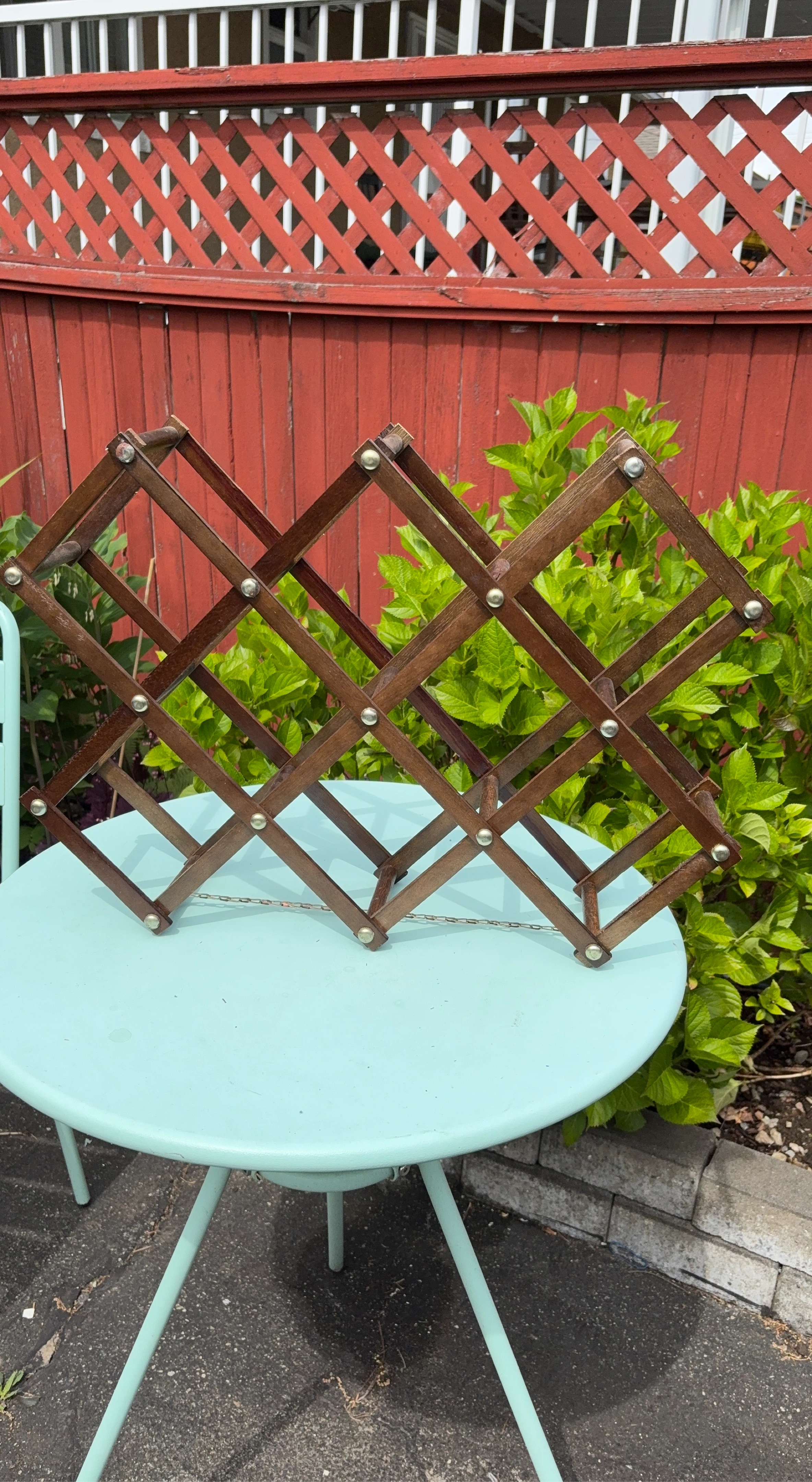 Wooden Accordion Wine Rack