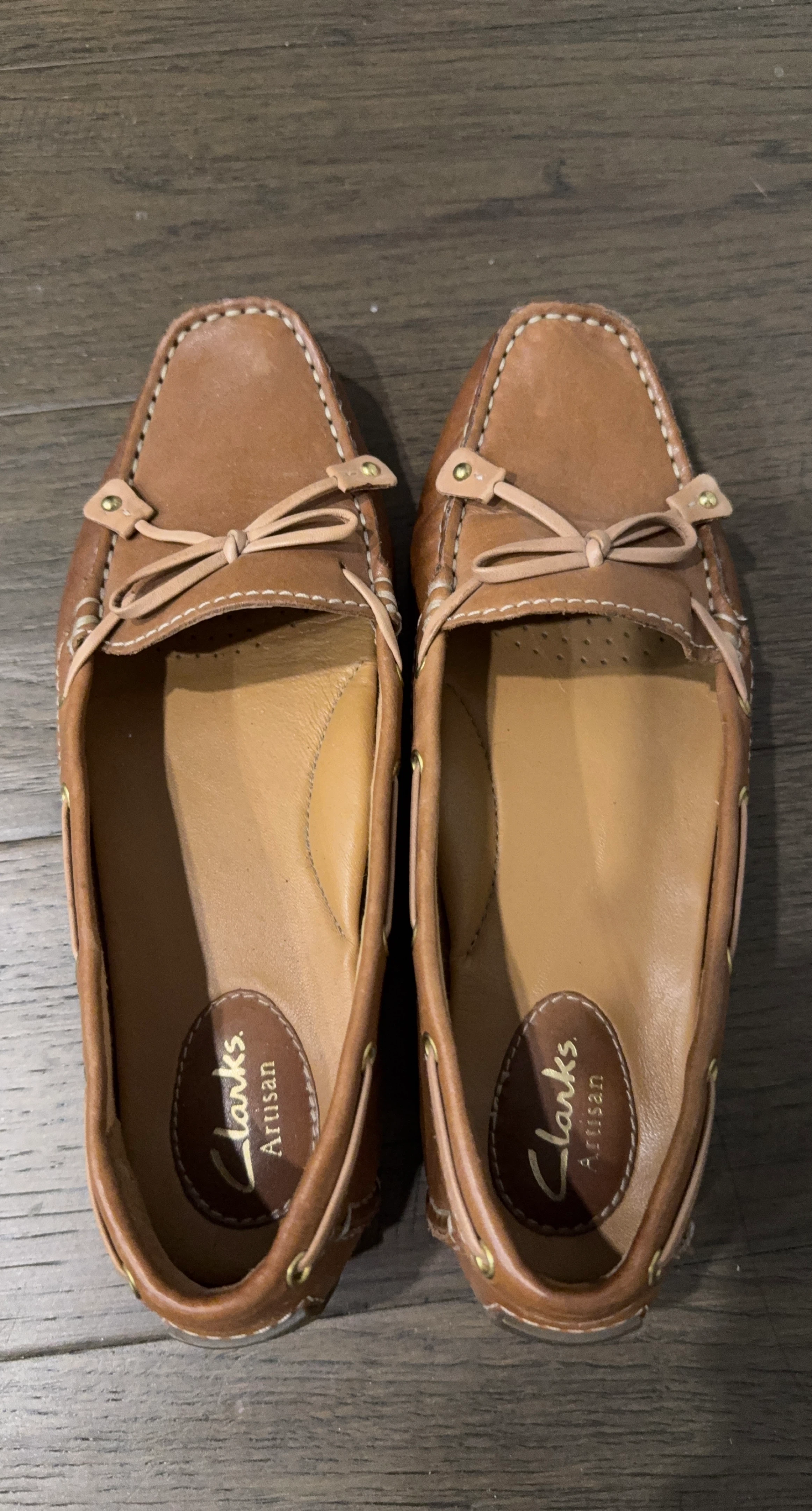 Clarks Artisan Brown Leather Loafer Shoes
