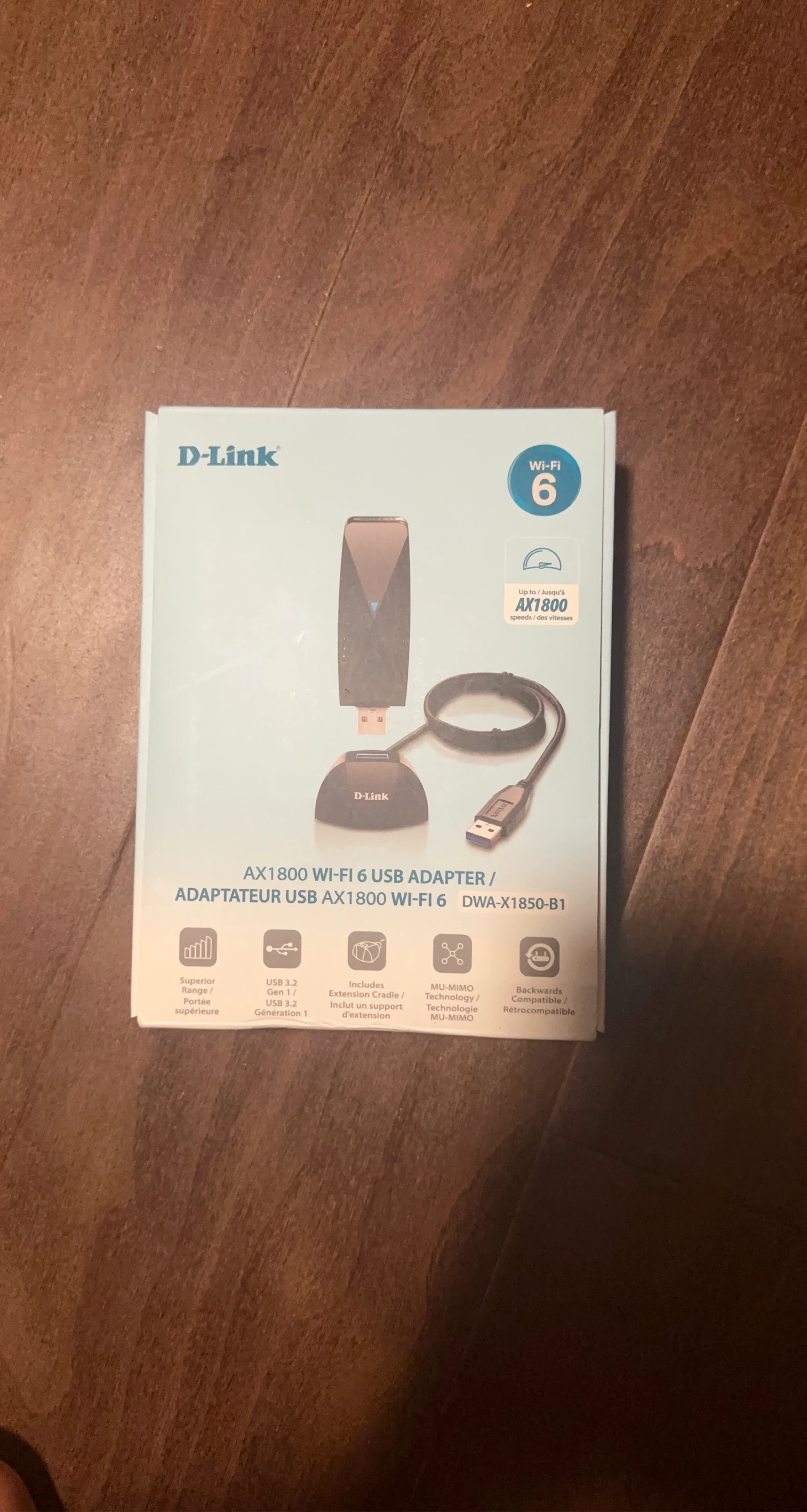 D-Link AX1800 Wi-Fi 6 USB Adapter