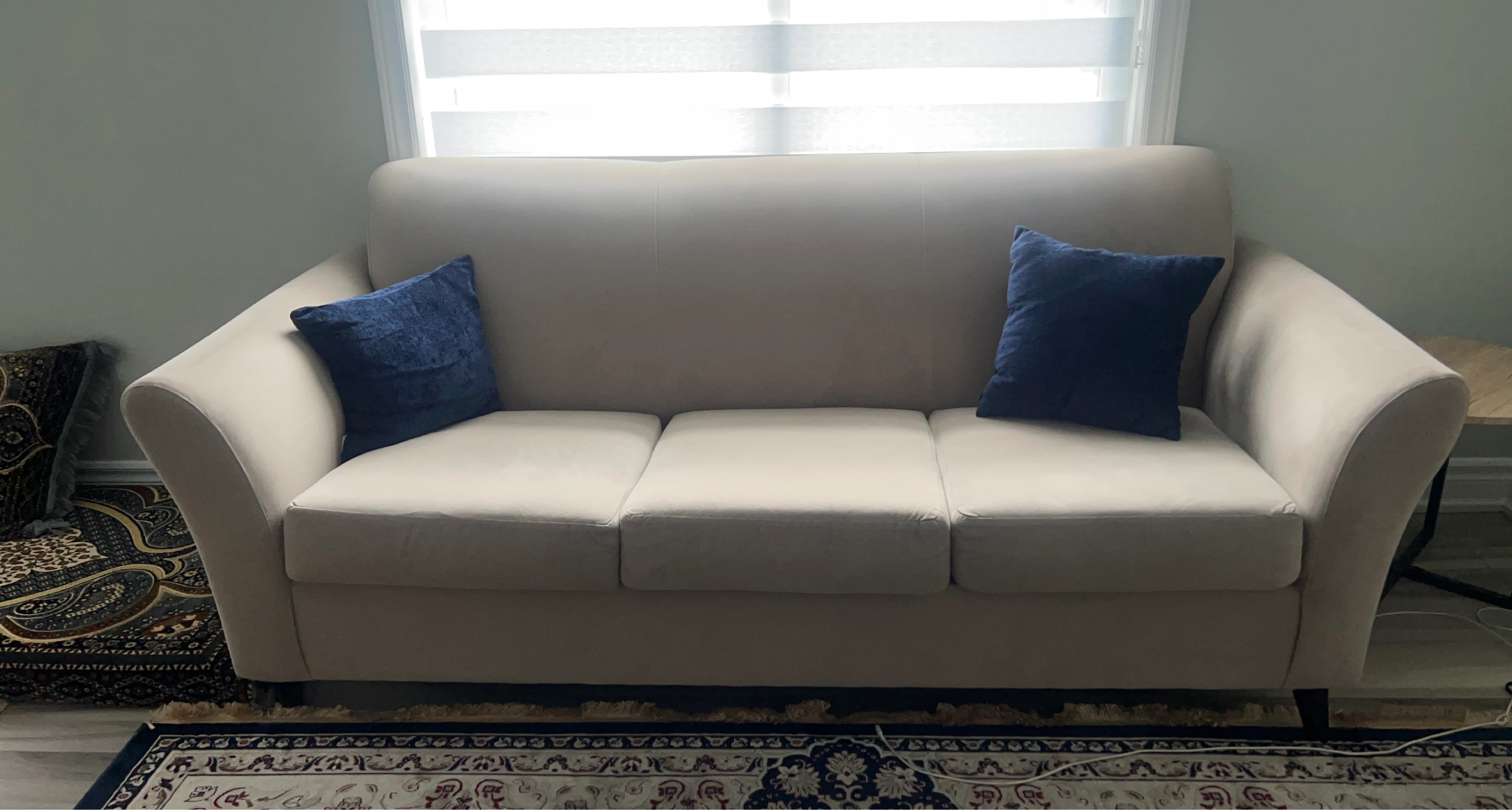 Light Beige 3-Seater Sofa