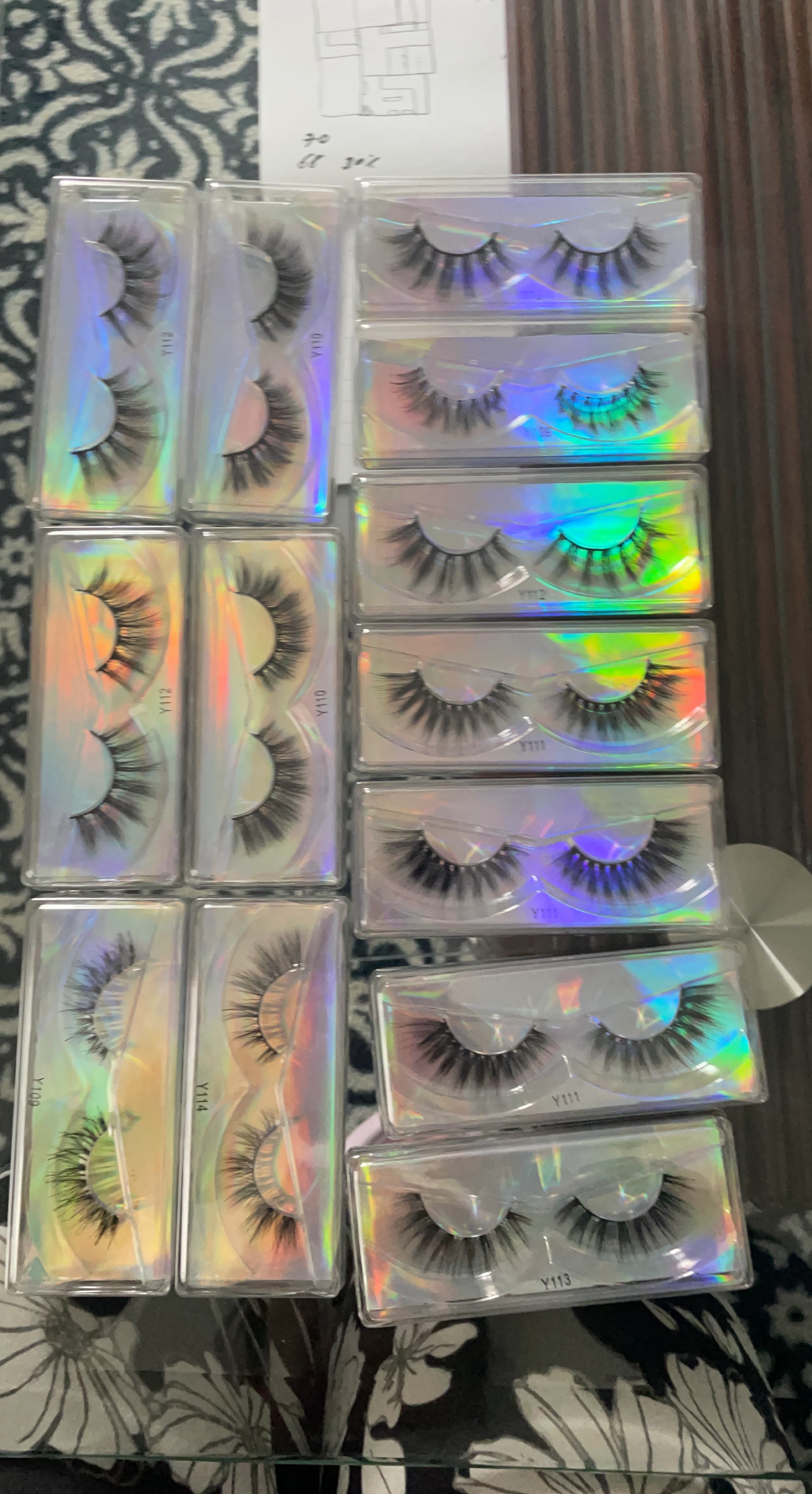 False Eyelashes - Assorted Styles (Y110, Y111, Y112, Y113, Y114)