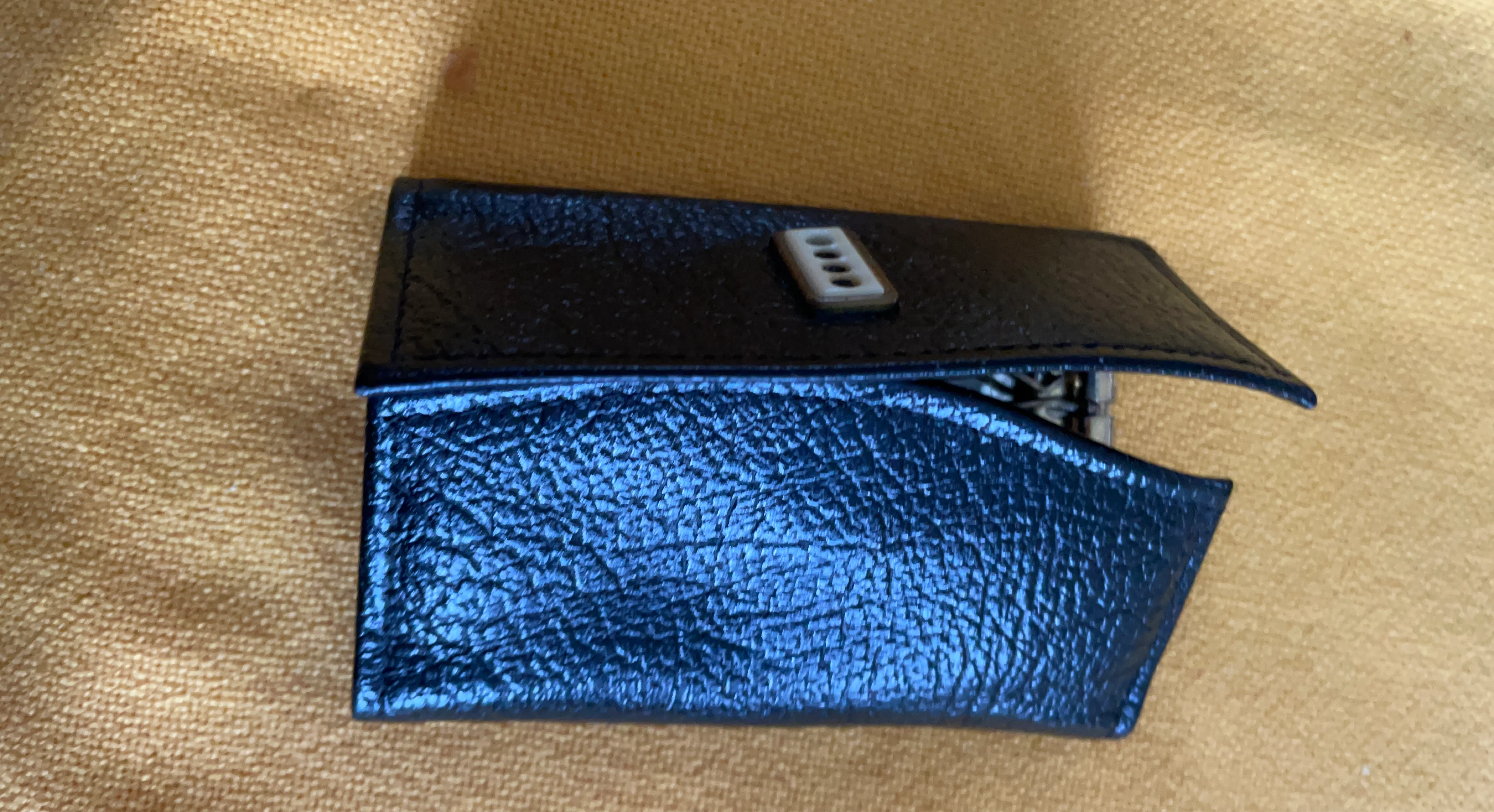 Black Leather Key Holder Case